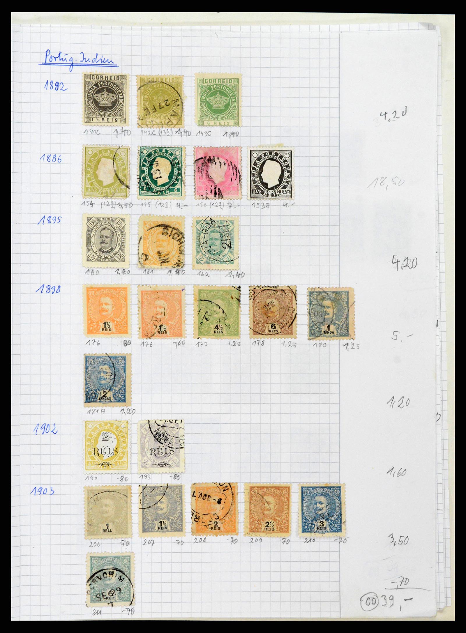 38879 0066 - Postzegelverzameling 38879 India en Pakistan 1854-1975.