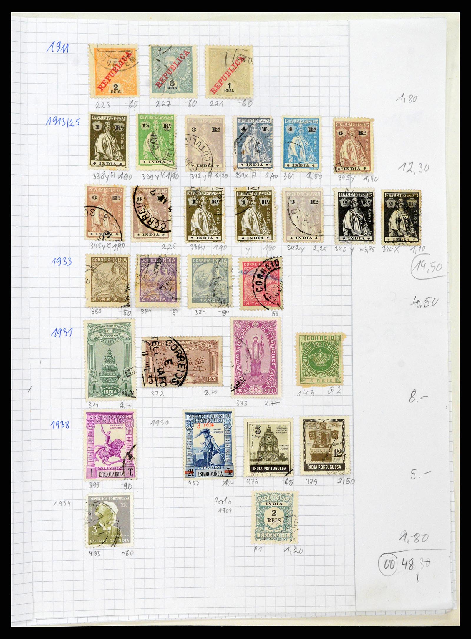 38879 0067 - Stamp collection 38879 India and Pakistan 1854-1975.