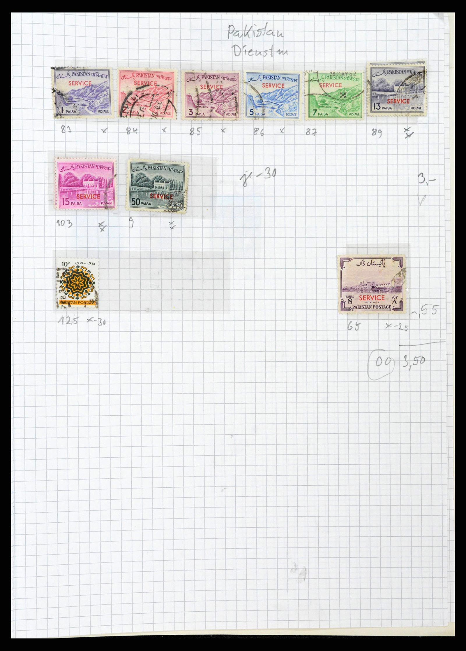 38879 0073 - Postzegelverzameling 38879 India en Pakistan 1854-1975.