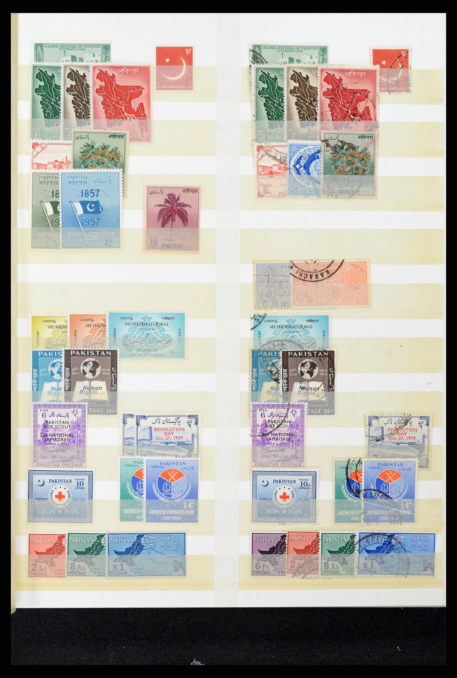 38879 0077 - Postzegelverzameling 38879 India en Pakistan 1854-1975.