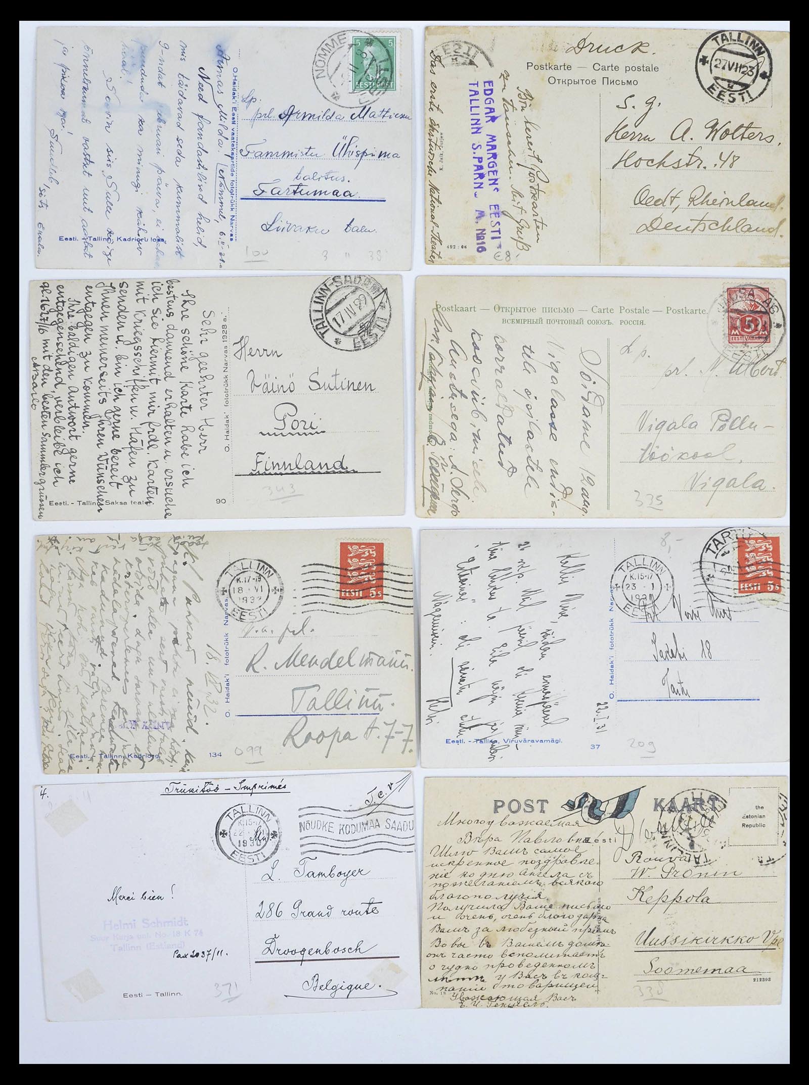 38881 0004 - Stamp collection 38881 Estonia picture postcards 1918-1940.