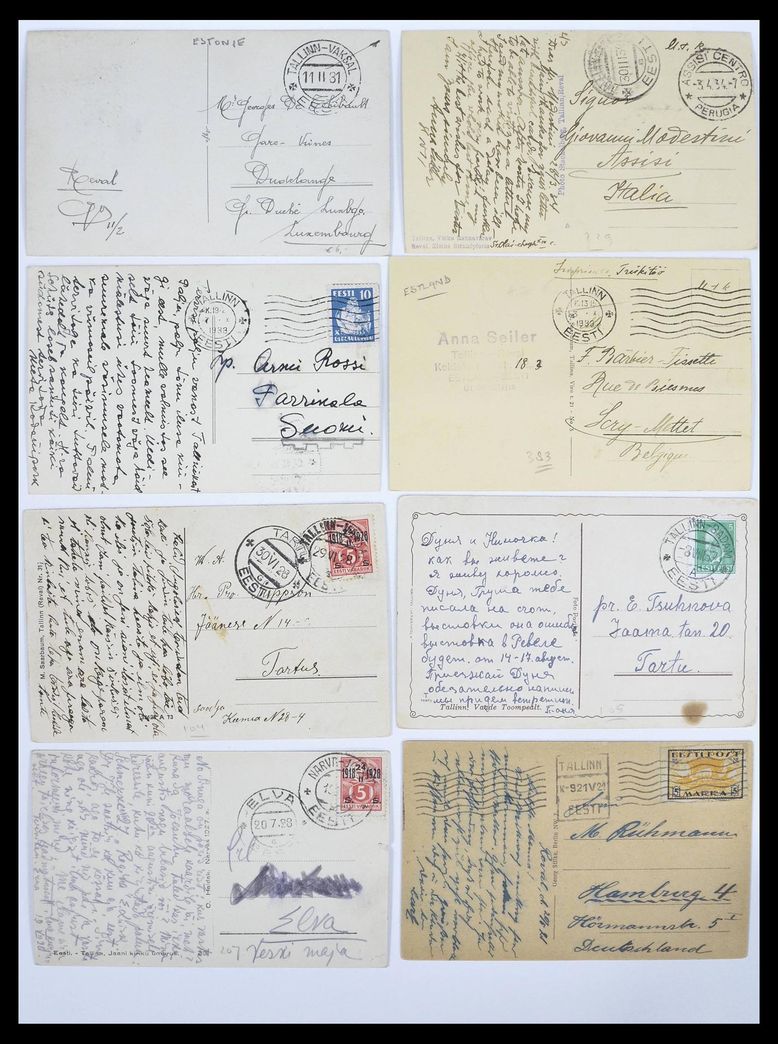 38881 0010 - Stamp collection 38881 Estonia picture postcards 1918-1940.