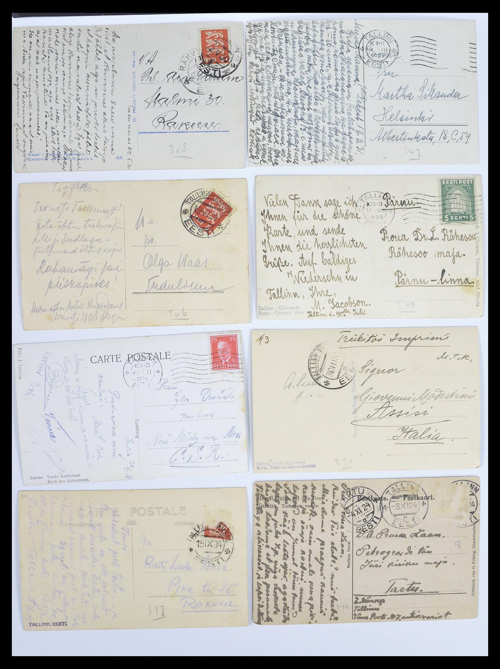 38881 0014 - Stamp collection 38881 Estonia picture postcards 1918-1940.