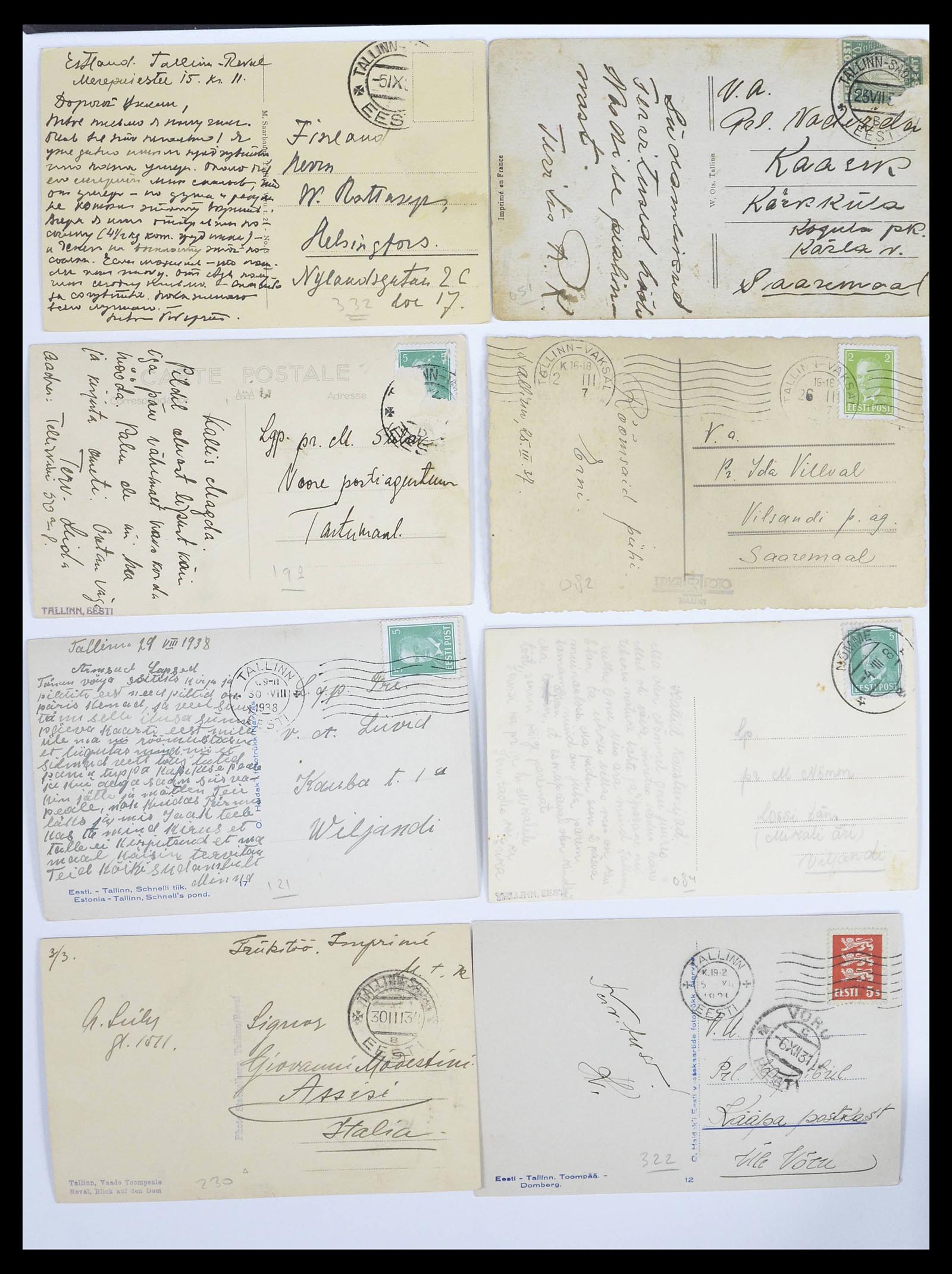 38881 0016 - Stamp collection 38881 Estonia picture postcards 1918-1940.