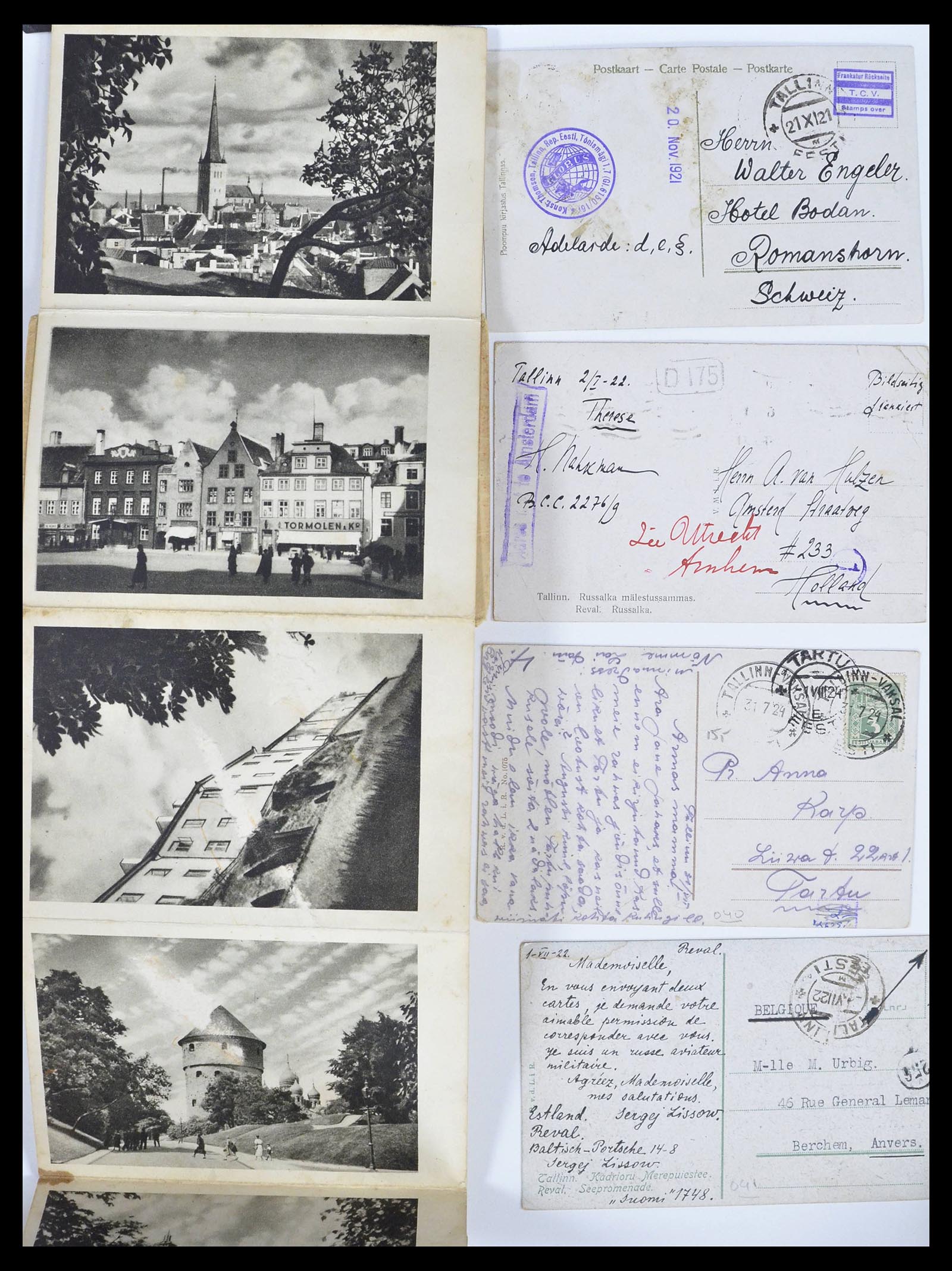 38881 0048 - Stamp collection 38881 Estonia picture postcards 1918-1940.