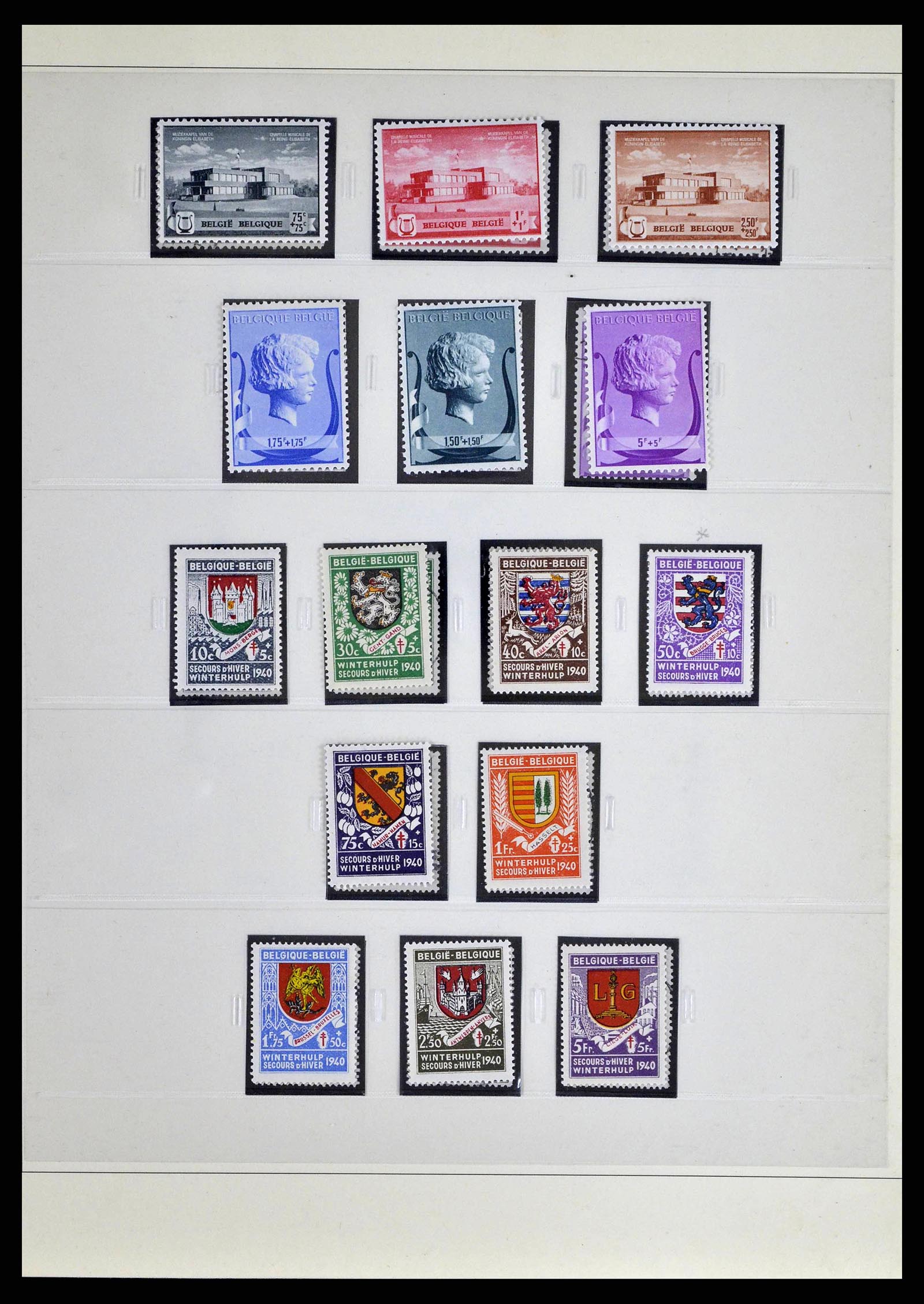 38882 0002 - Stamp collection 38882 Belgium 1940-1945.