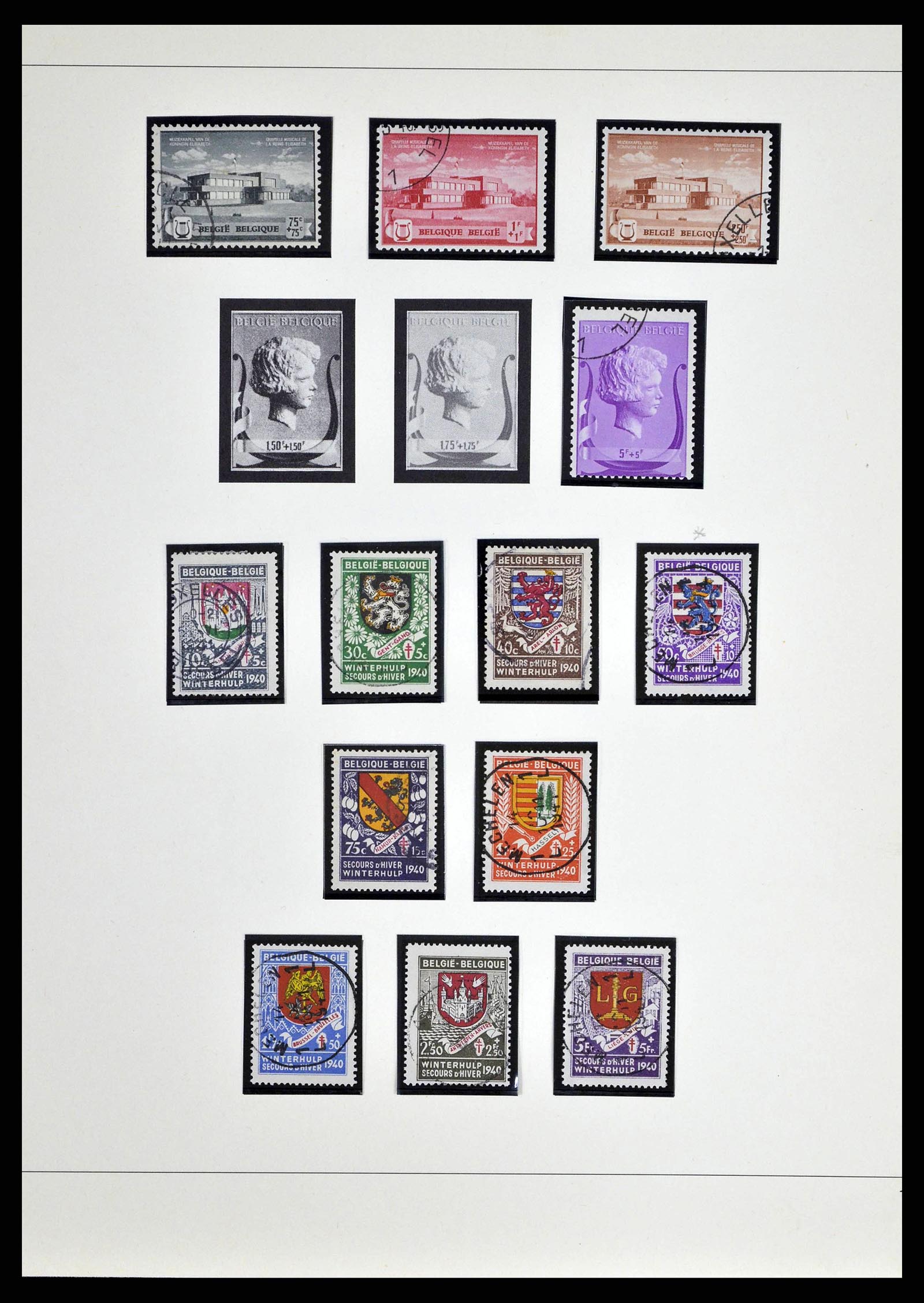 38882 0003 - Stamp collection 38882 Belgium 1940-1945.
