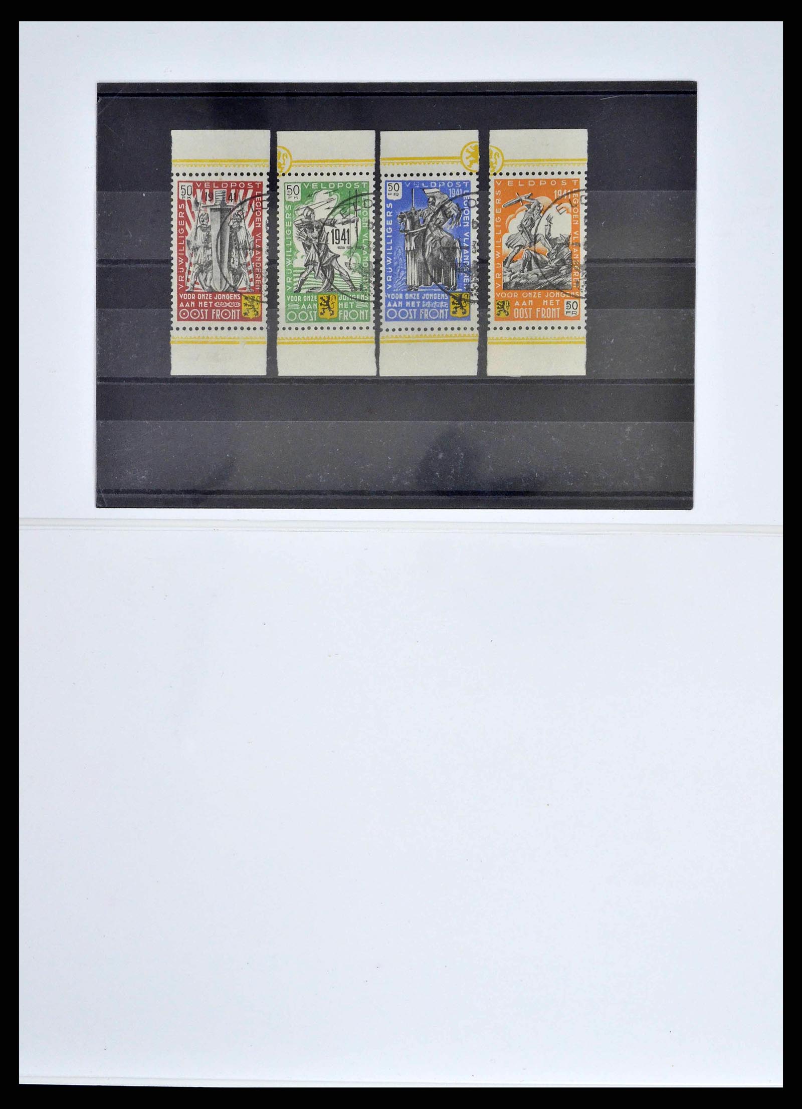 38882 0008 - Stamp collection 38882 Belgium 1940-1945.