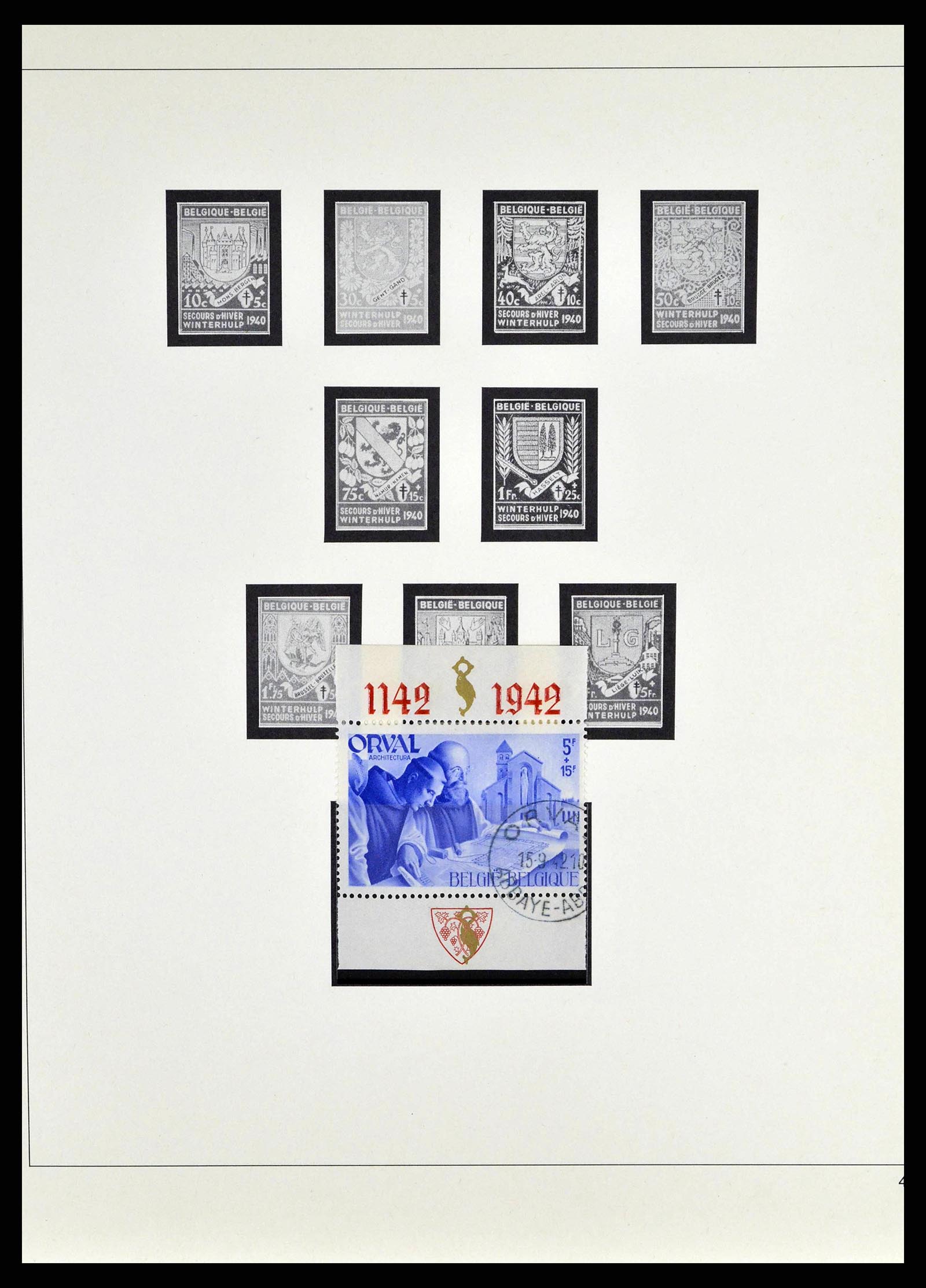 38882 0013 - Postzegelverzameling 38882 België 1940-1945.