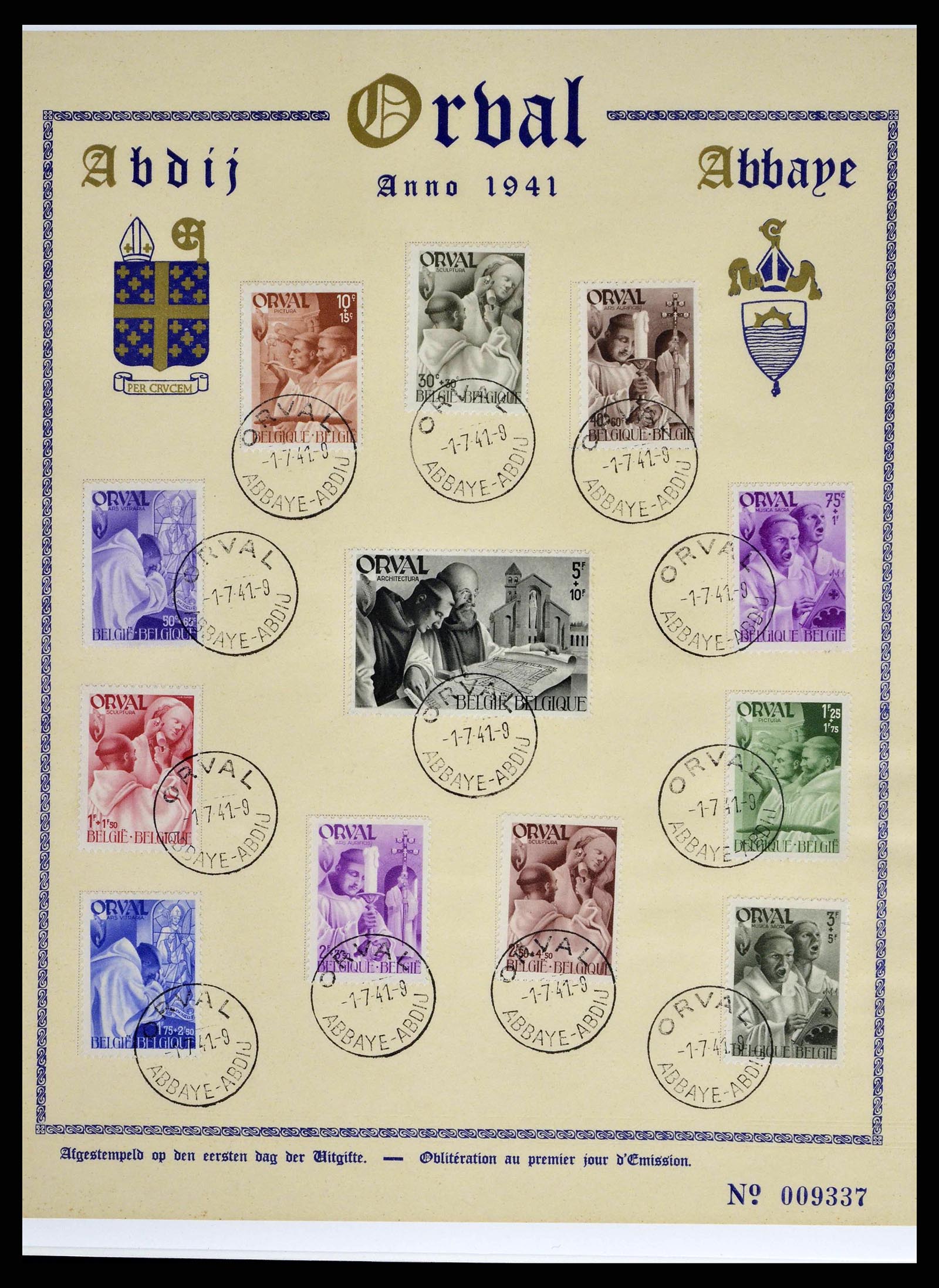 38882 0016 - Postzegelverzameling 38882 België 1940-1945.
