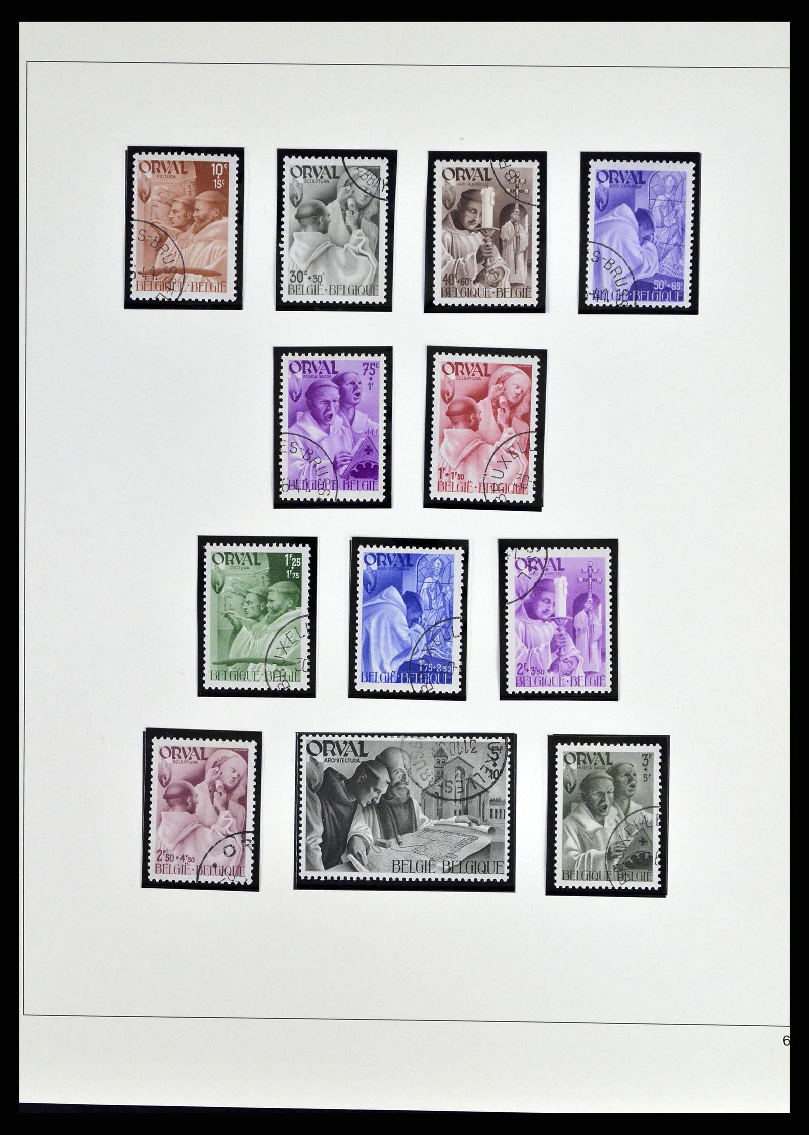 38882 0018 - Stamp collection 38882 Belgium 1940-1945.