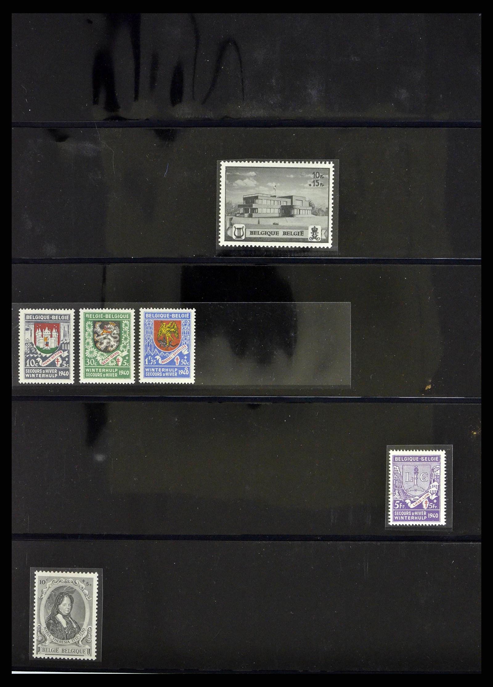 38882 0019 - Stamp collection 38882 Belgium 1940-1945.