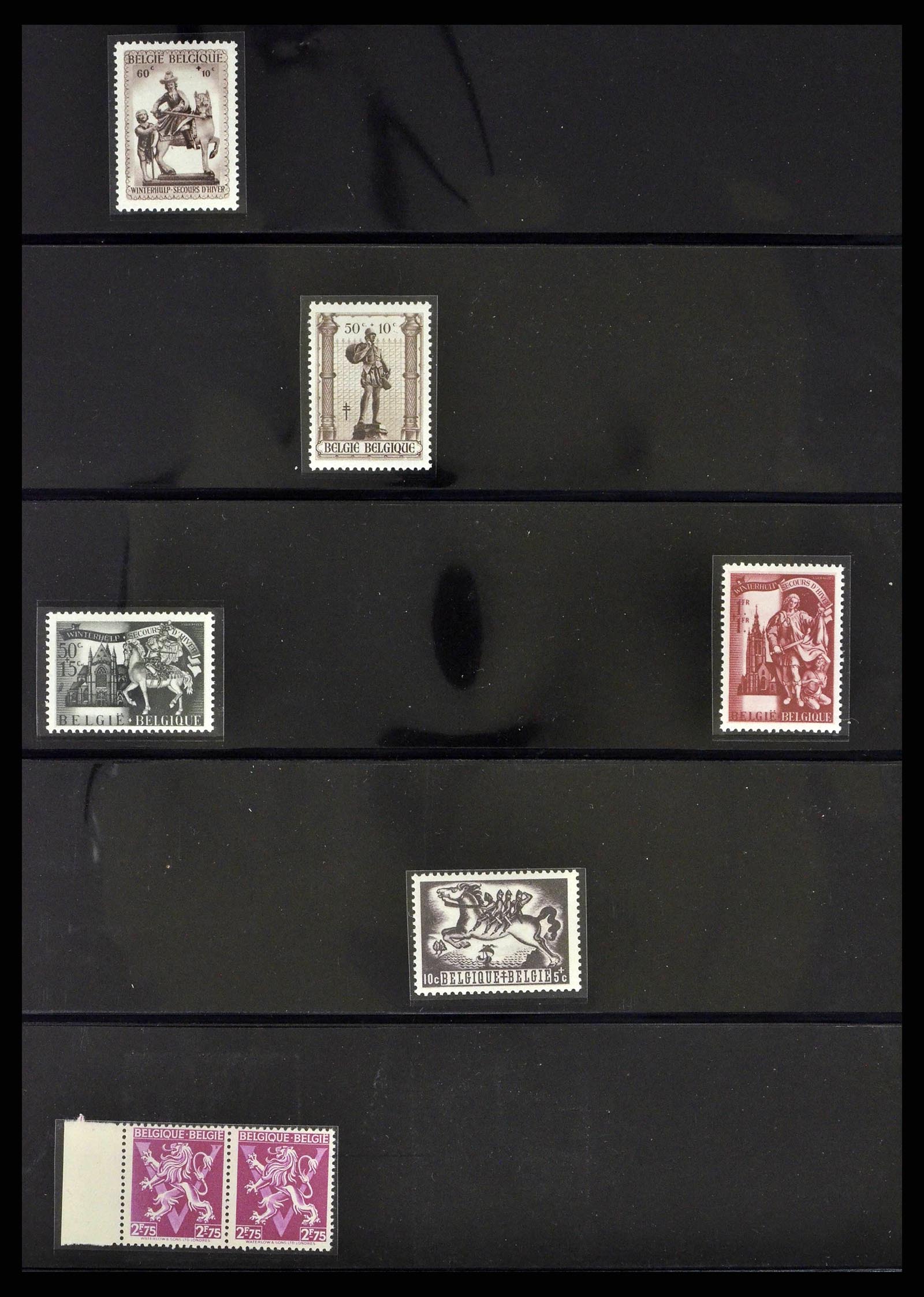 38882 0020 - Stamp collection 38882 Belgium 1940-1945.