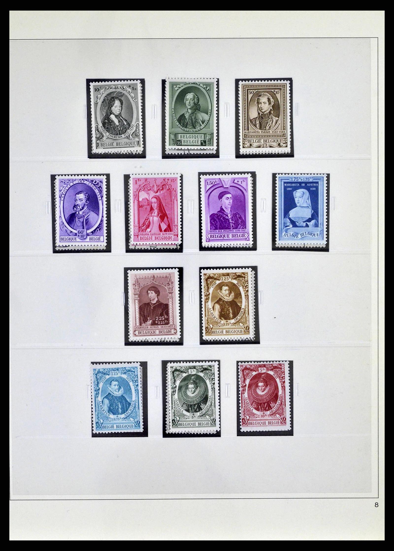 38882 0030 - Stamp collection 38882 Belgium 1940-1945.