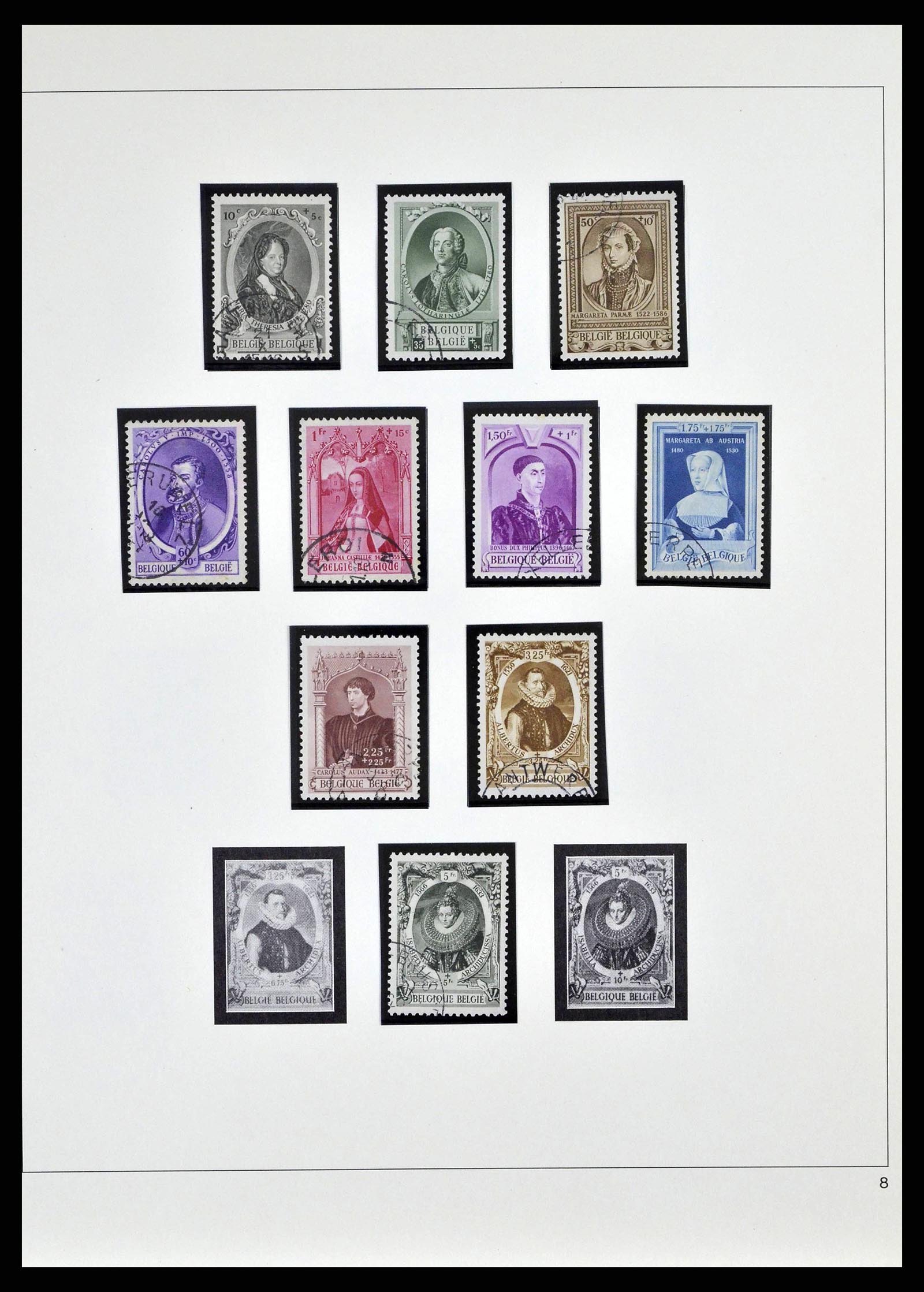 38882 0031 - Stamp collection 38882 Belgium 1940-1945.