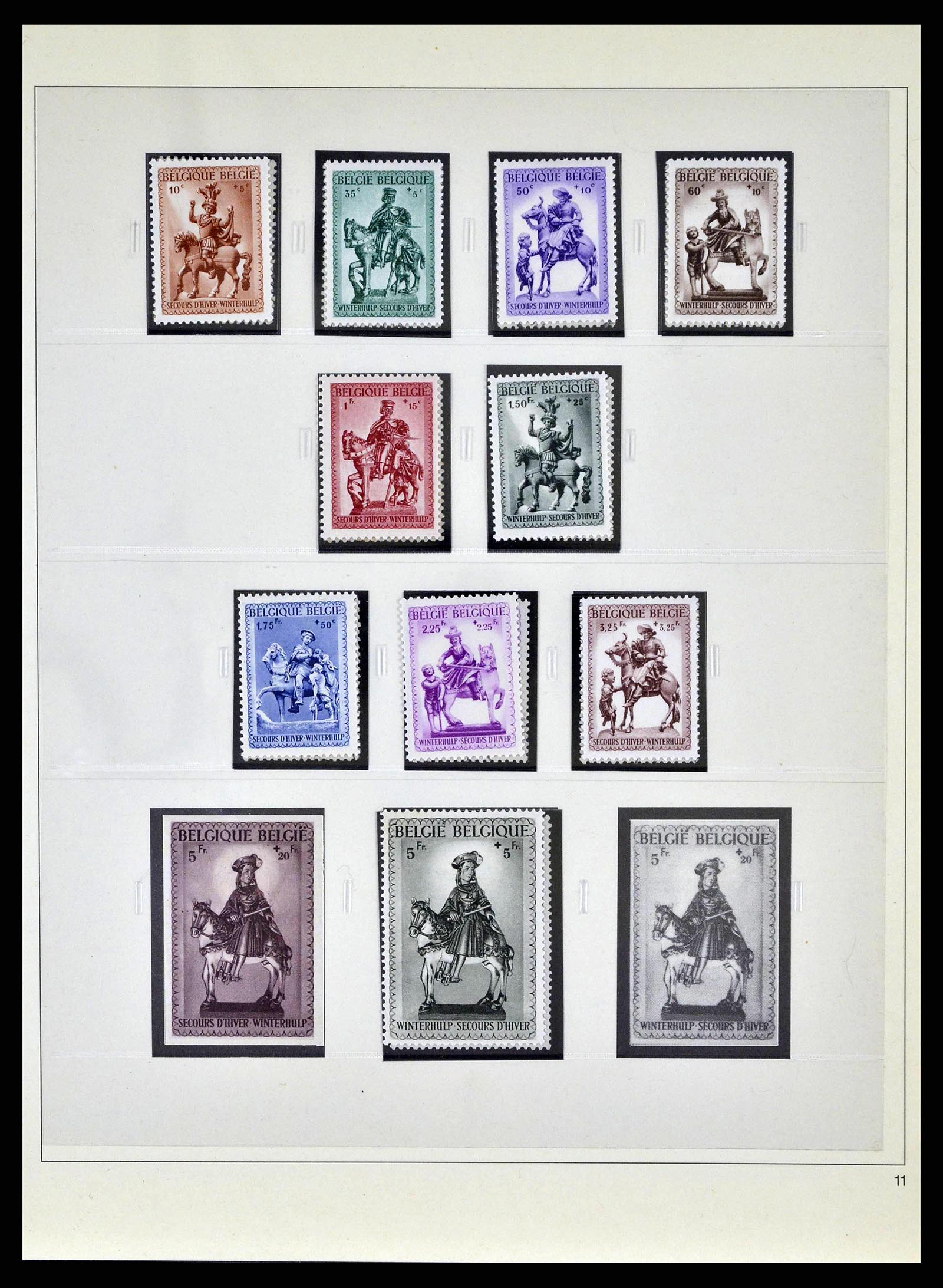 38882 0034 - Stamp collection 38882 Belgium 1940-1945.