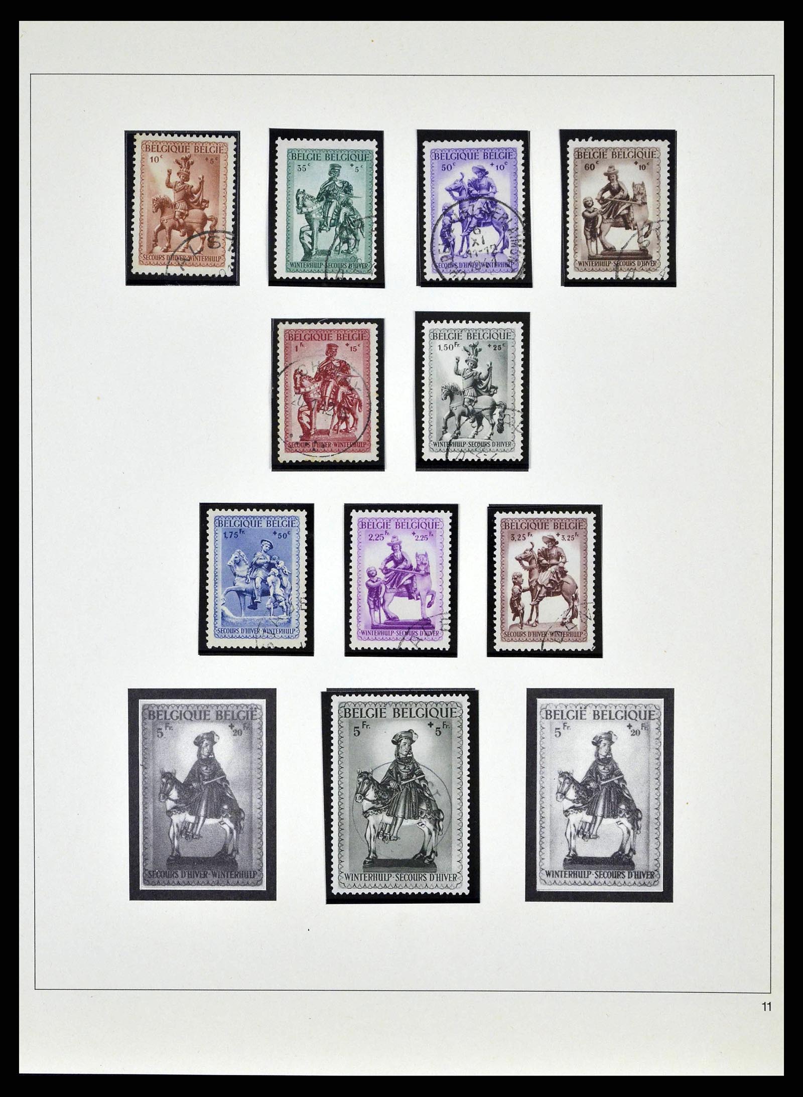 38882 0035 - Stamp collection 38882 Belgium 1940-1945.