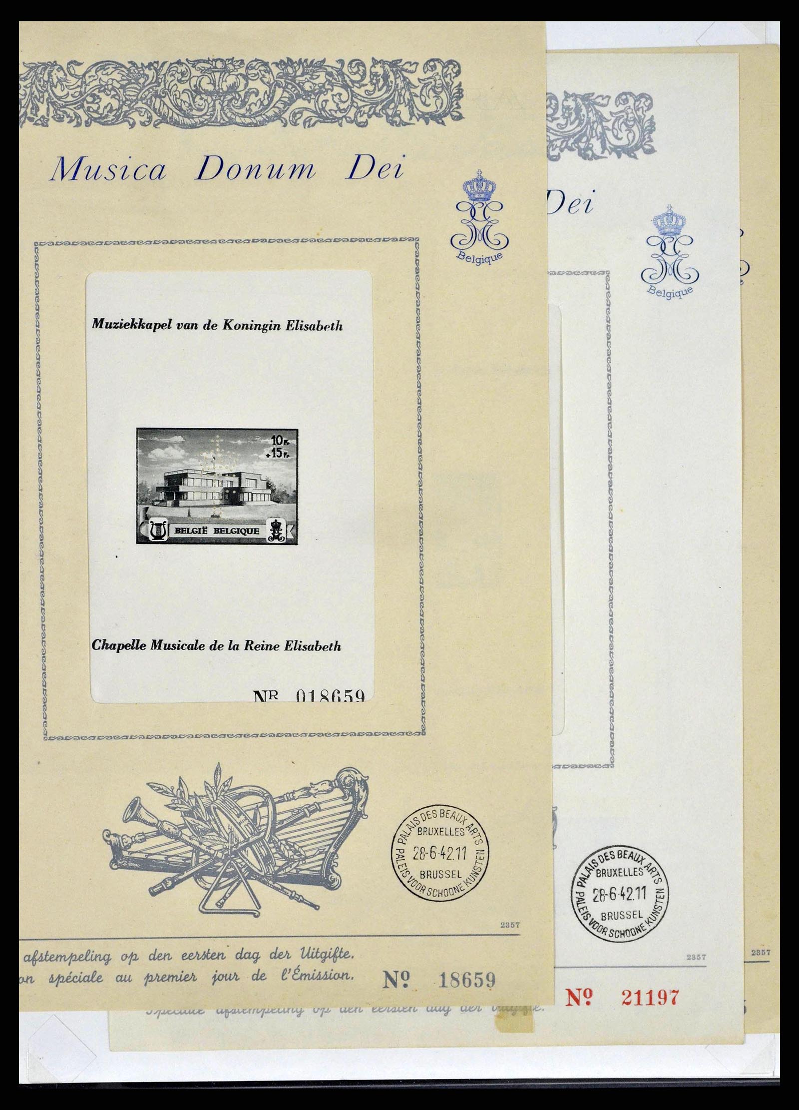 38882 0037 - Stamp collection 38882 Belgium 1940-1945.
