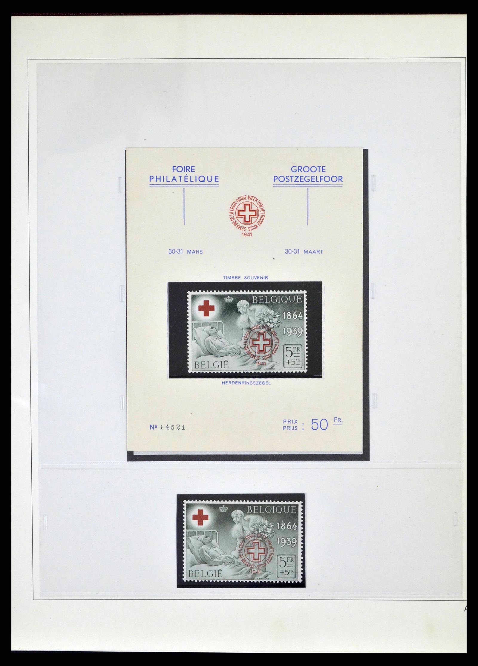 38882 0045 - Stamp collection 38882 Belgium 1940-1945.