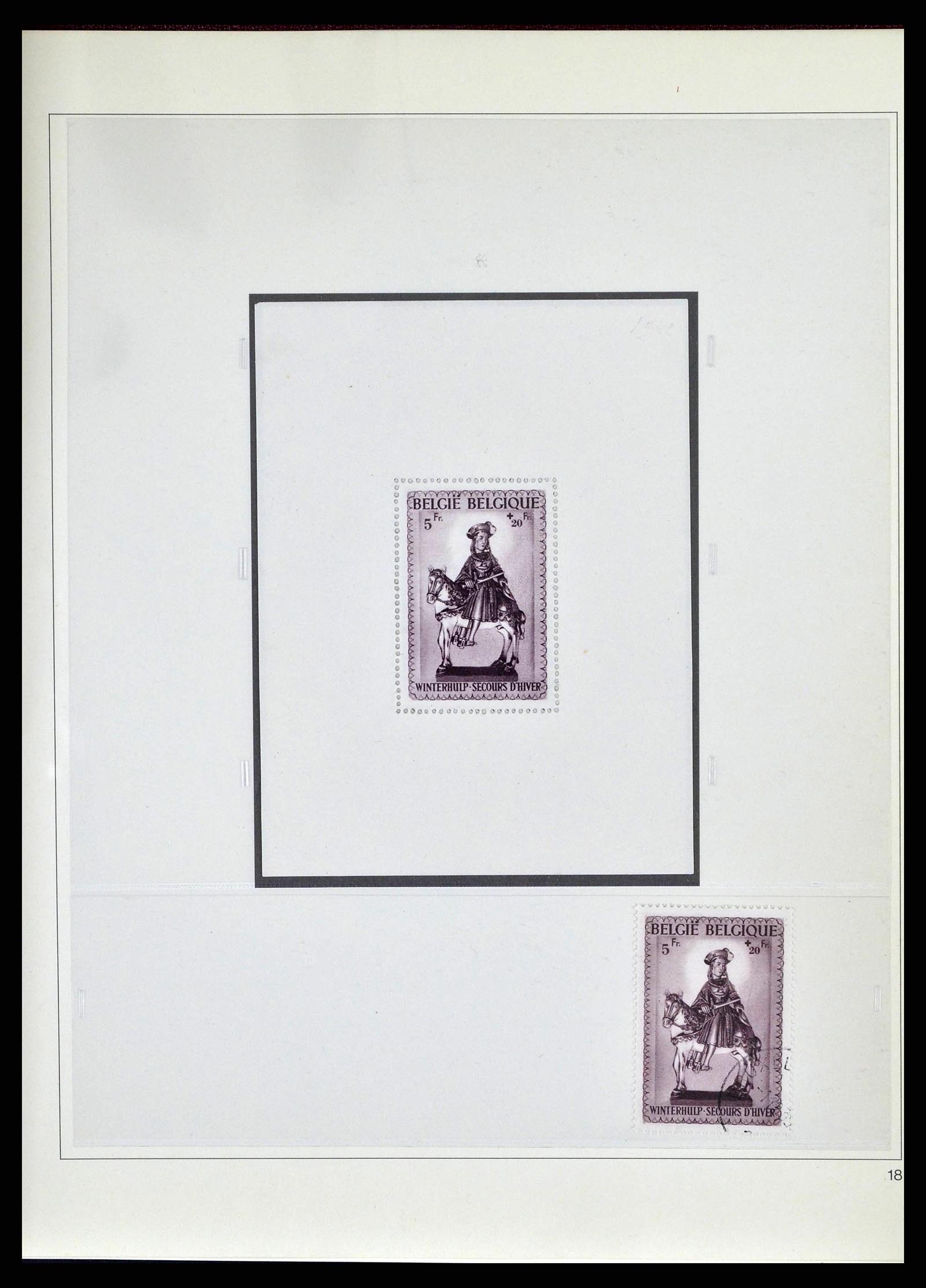 38882 0048 - Stamp collection 38882 Belgium 1940-1945.