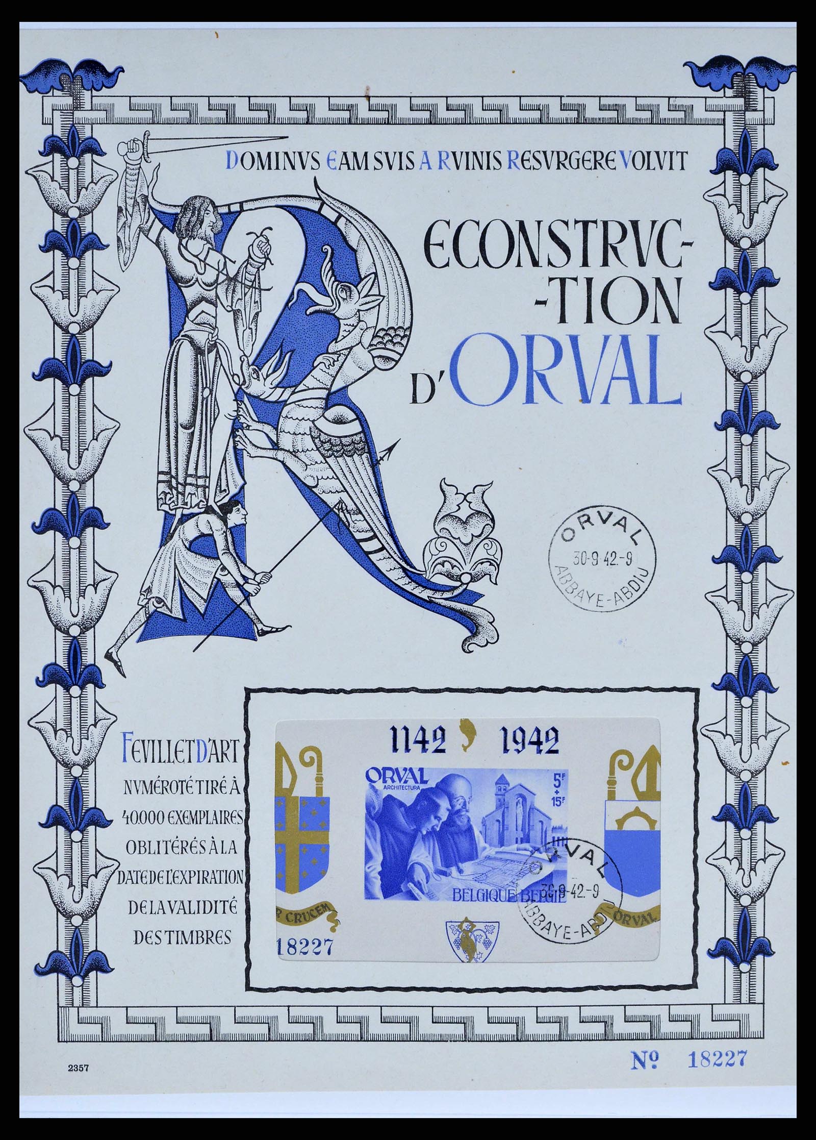 38882 0052 - Postzegelverzameling 38882 België 1940-1945.