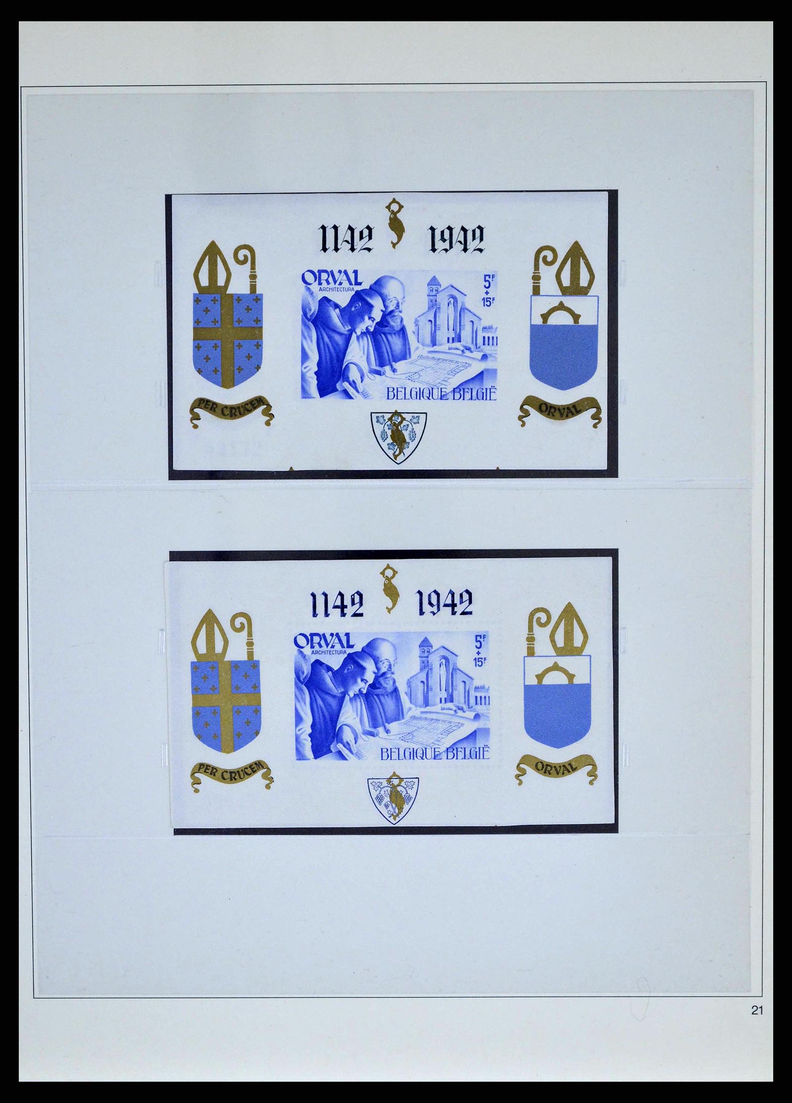38882 0055 - Stamp collection 38882 Belgium 1940-1945.