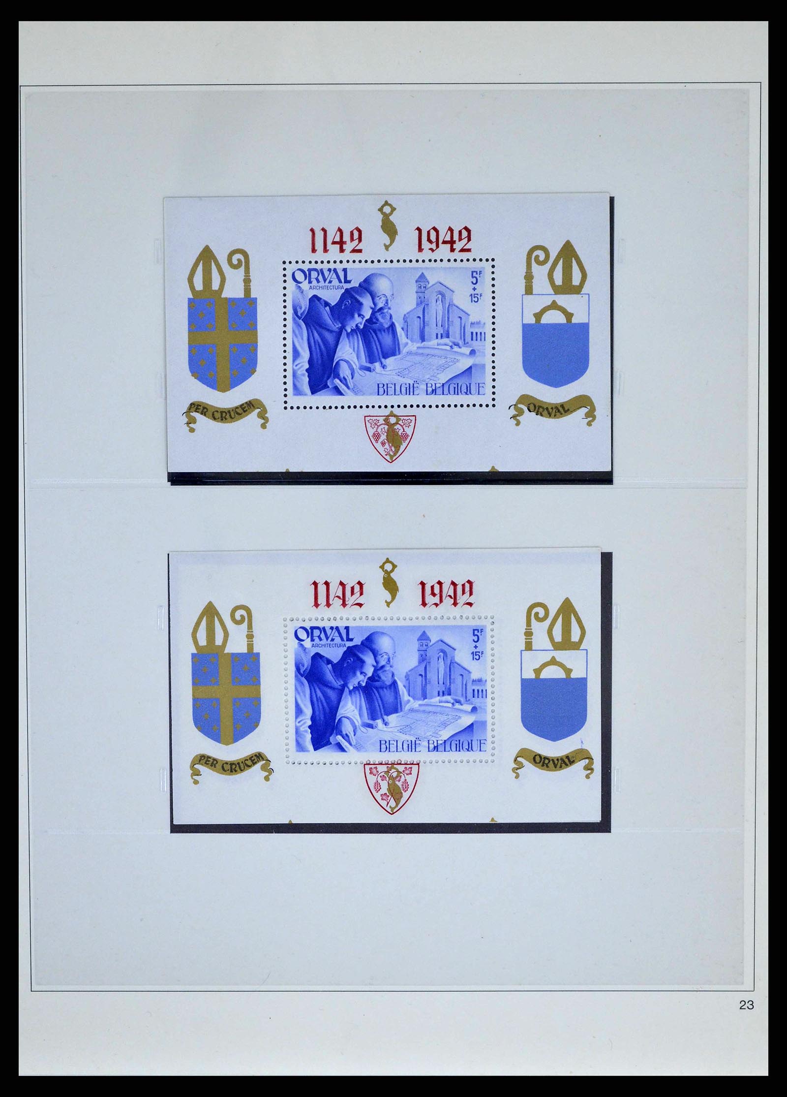 38882 0056 - Stamp collection 38882 Belgium 1940-1945.