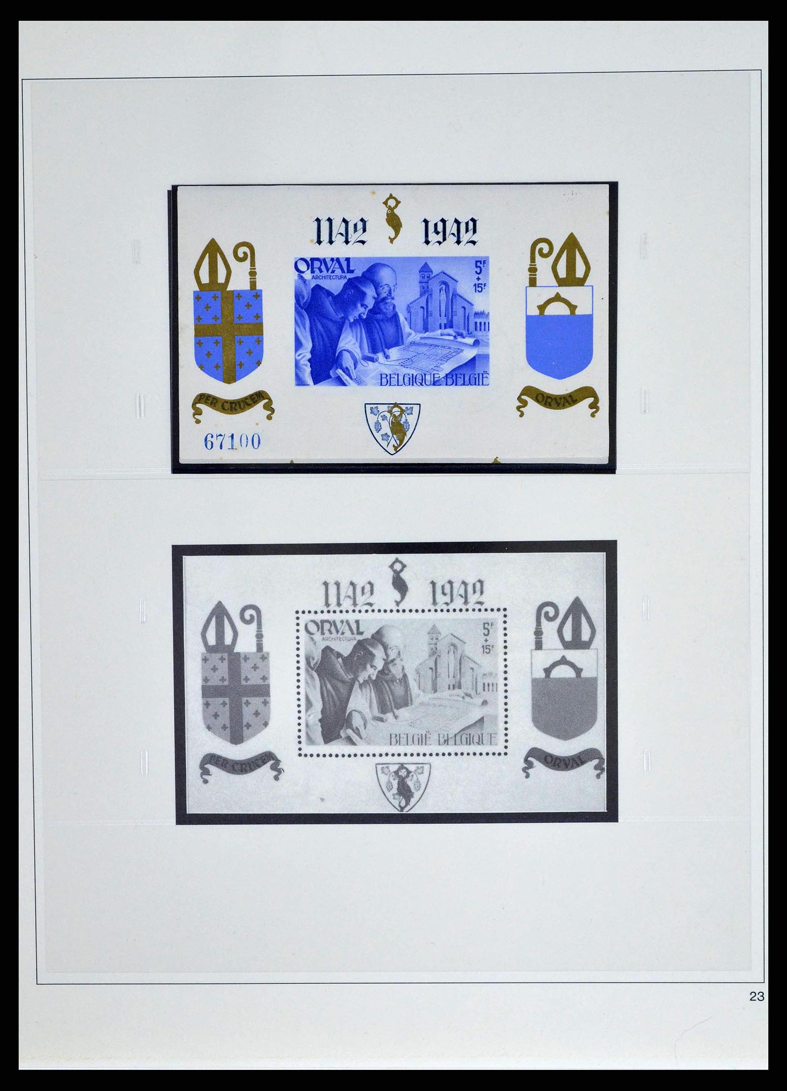38882 0057 - Stamp collection 38882 Belgium 1940-1945.