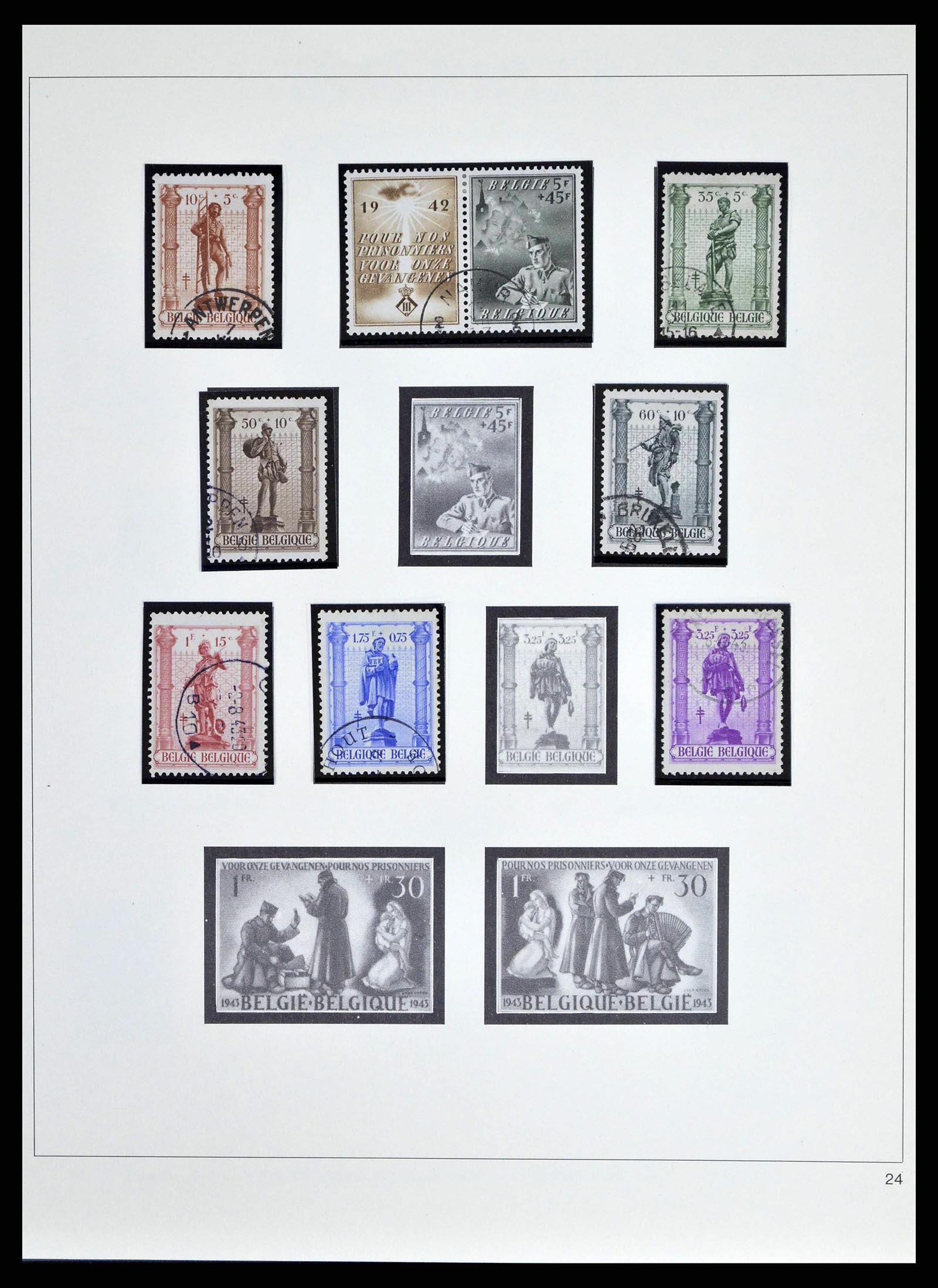 38882 0061 - Postzegelverzameling 38882 België 1940-1945.
