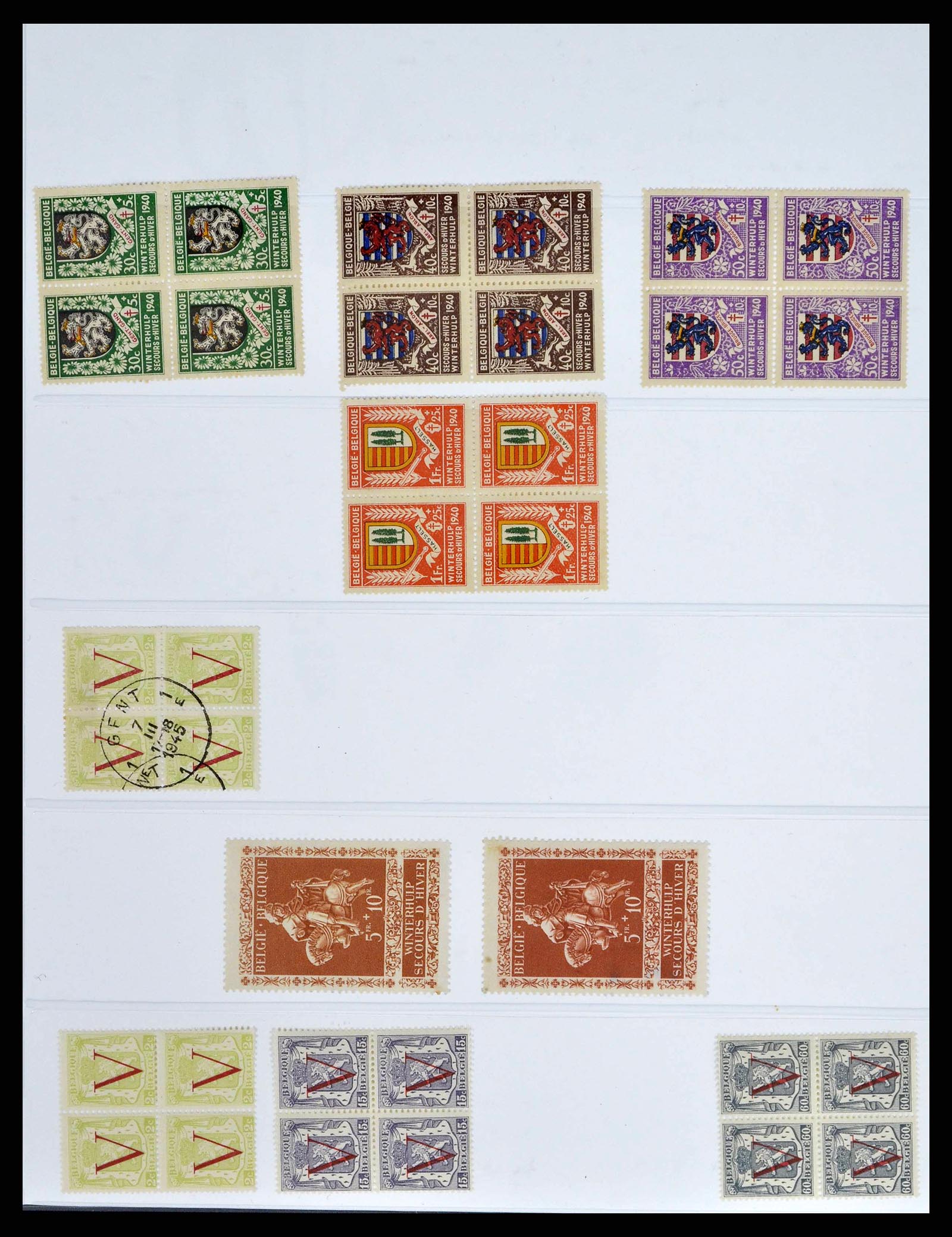38882 0066 - Postzegelverzameling 38882 België 1940-1945.