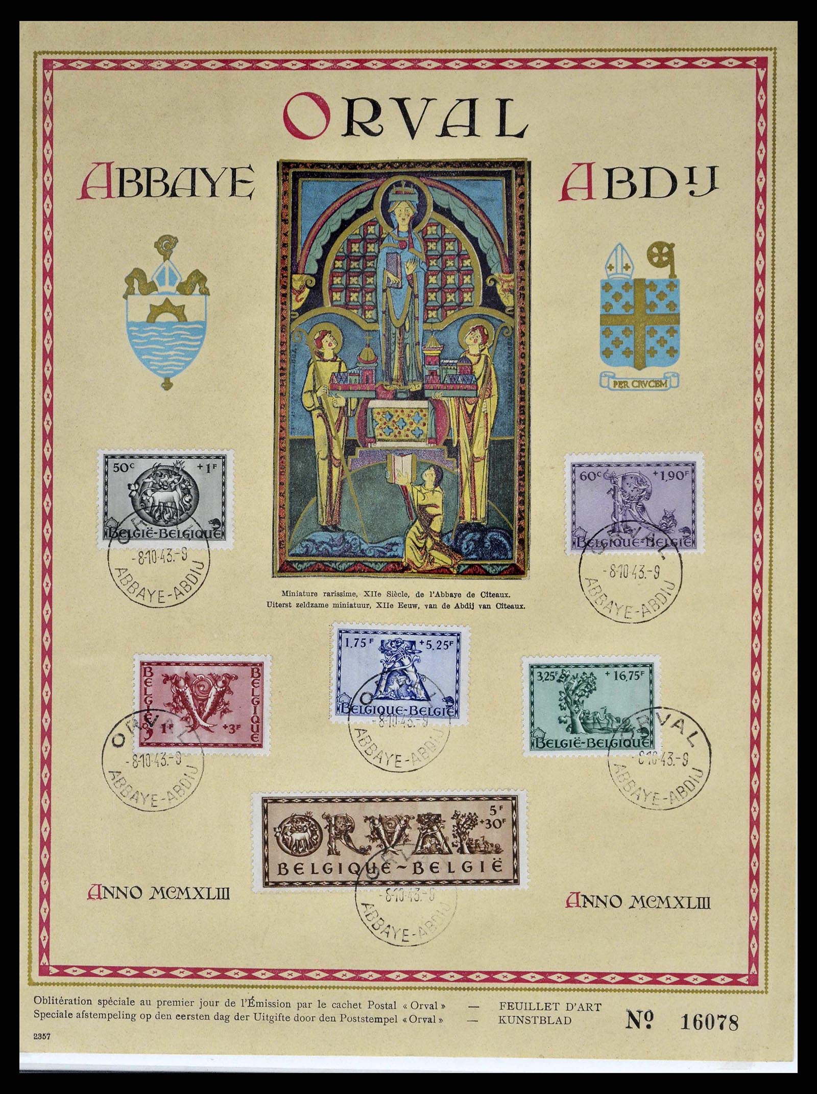 38882 0068 - Postzegelverzameling 38882 België 1940-1945.