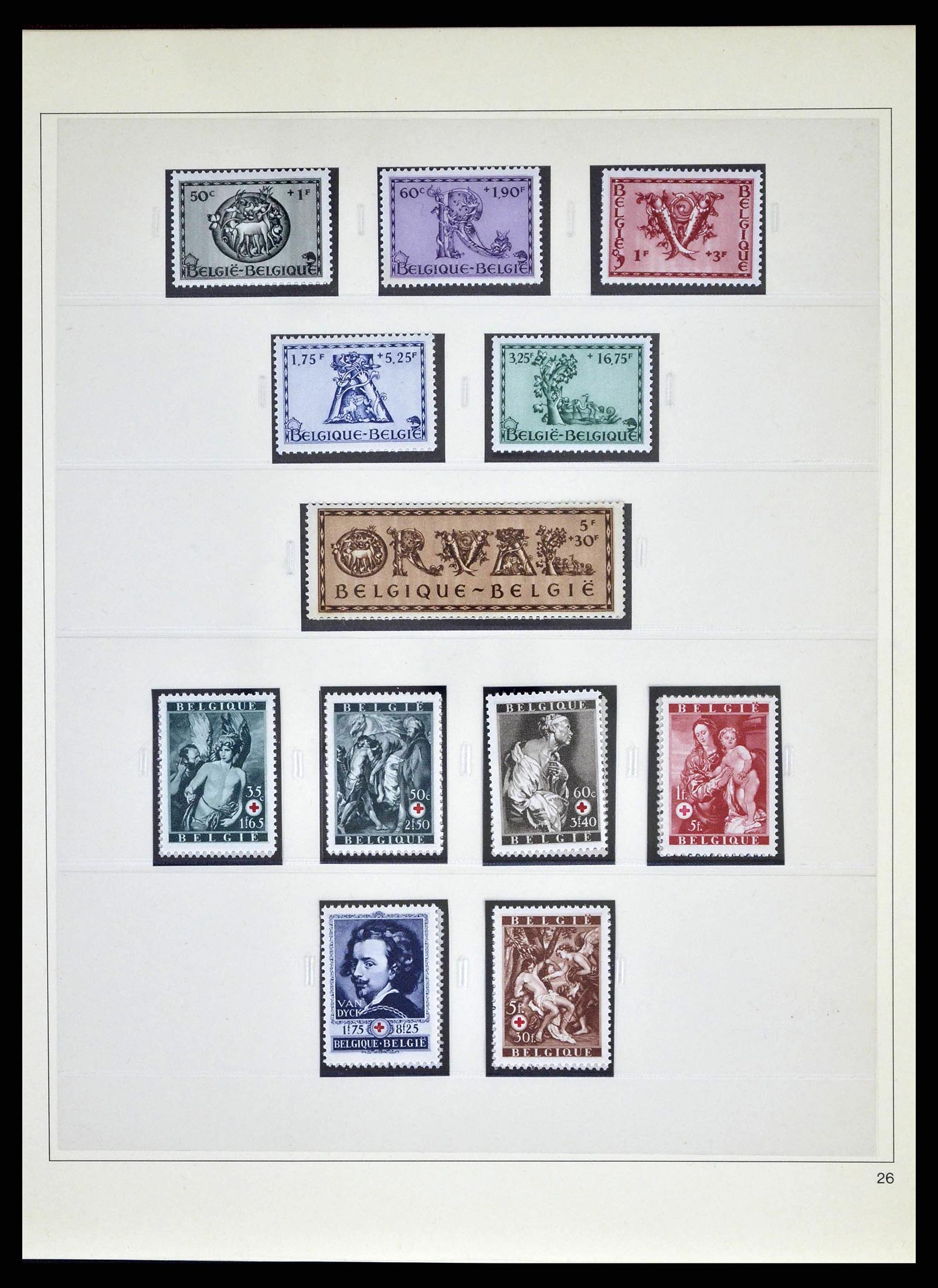 38882 0071 - Postzegelverzameling 38882 België 1940-1945.