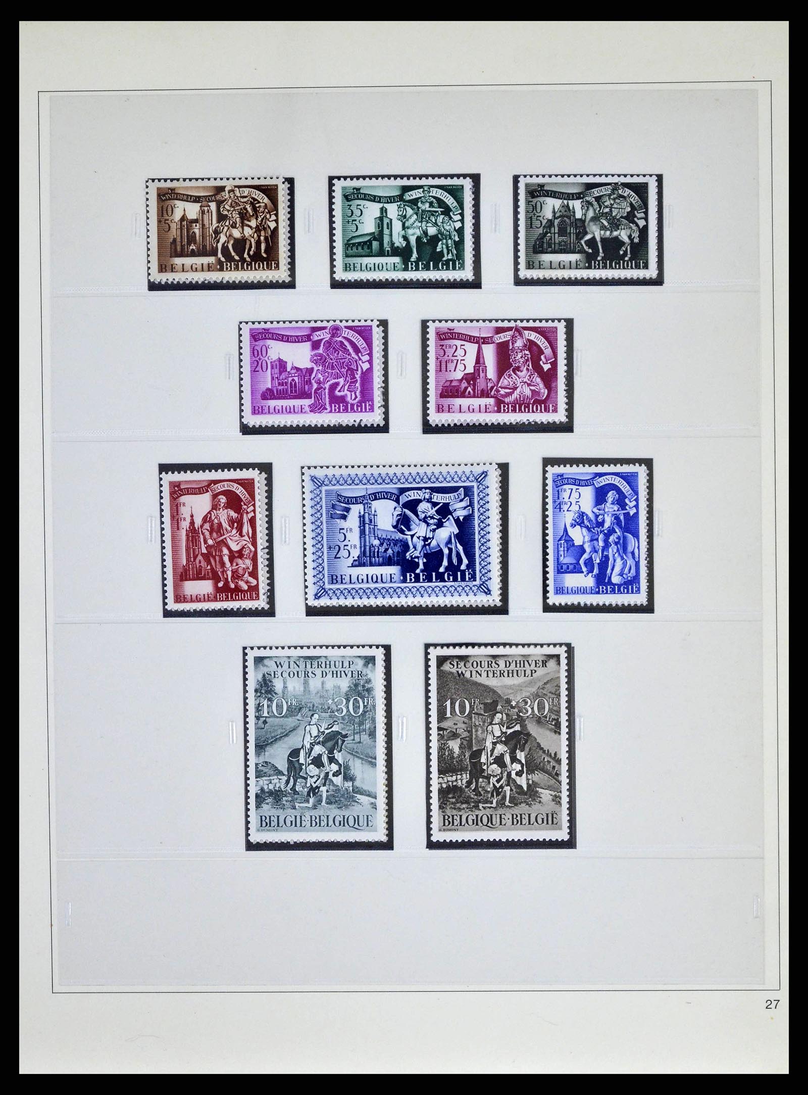 38882 0074 - Postzegelverzameling 38882 België 1940-1945.