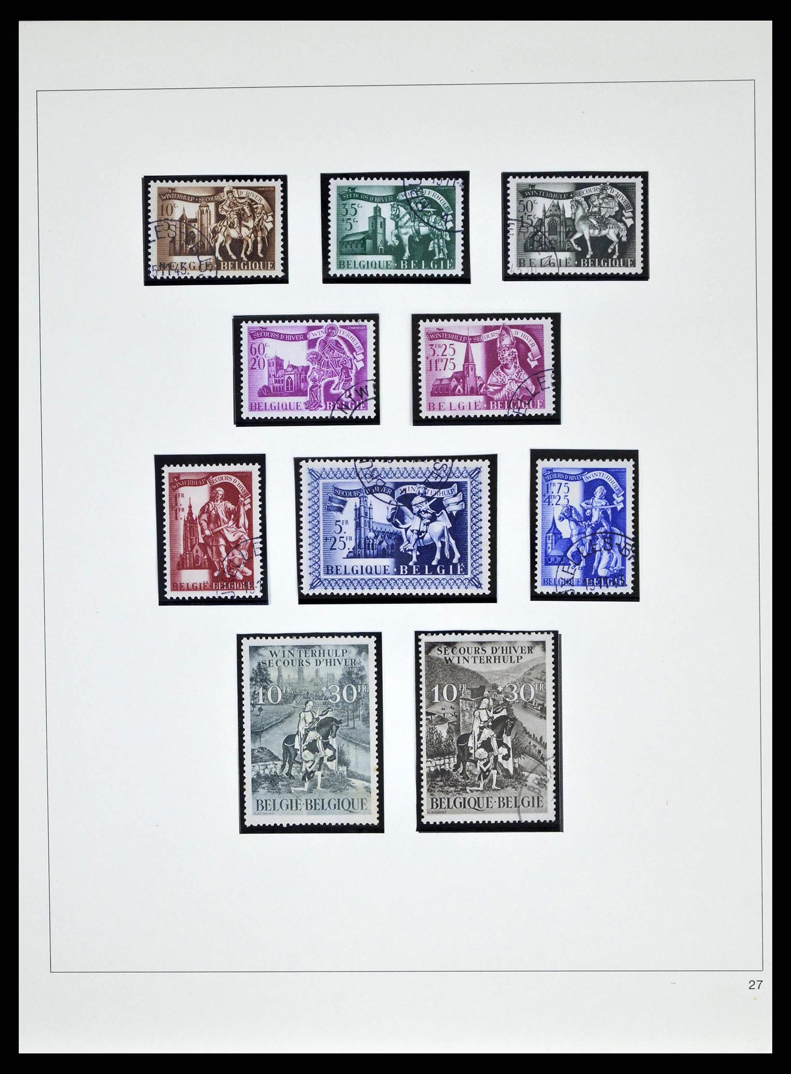 38882 0075 - Postzegelverzameling 38882 België 1940-1945.