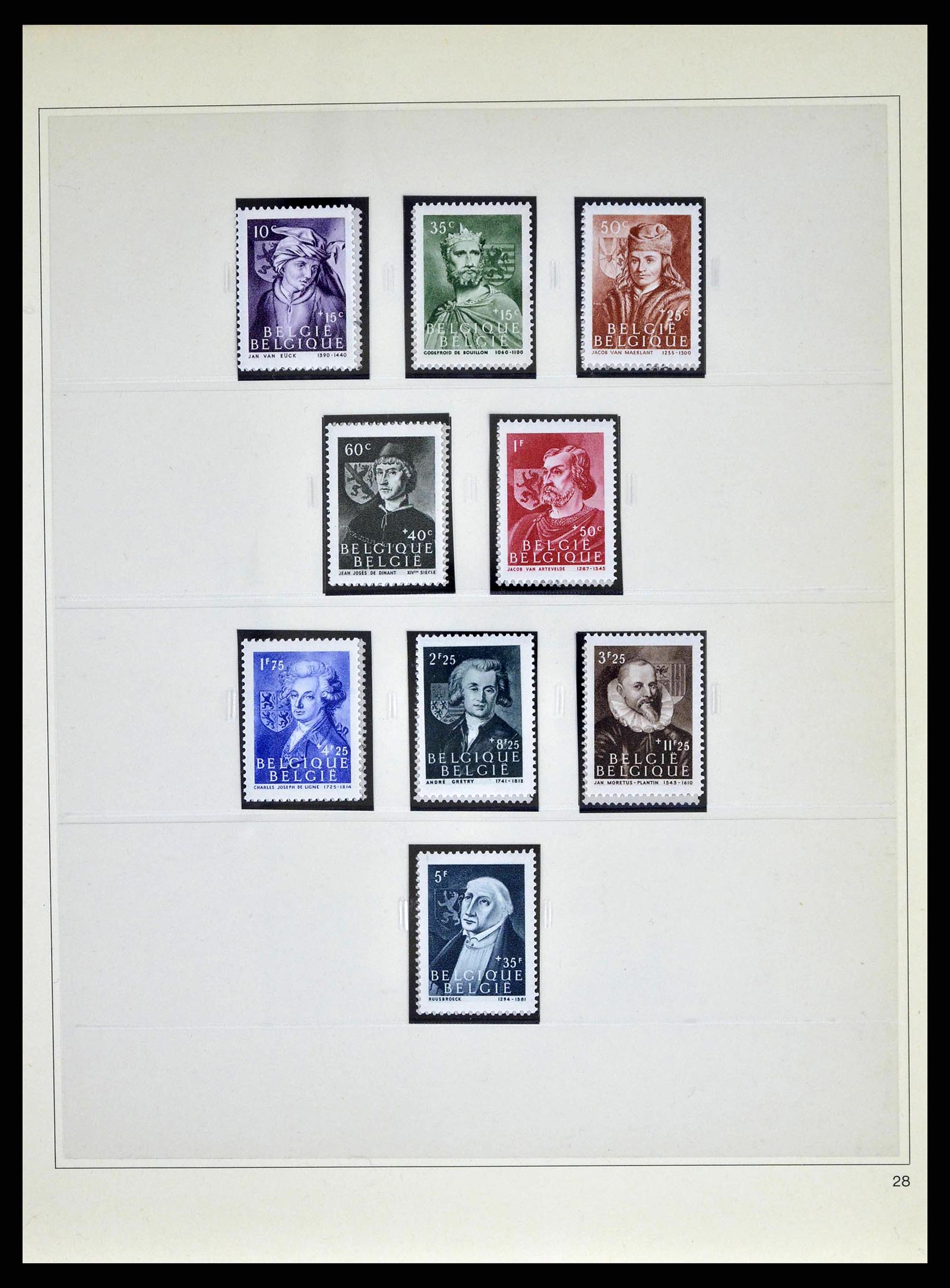 38882 0076 - Postzegelverzameling 38882 België 1940-1945.