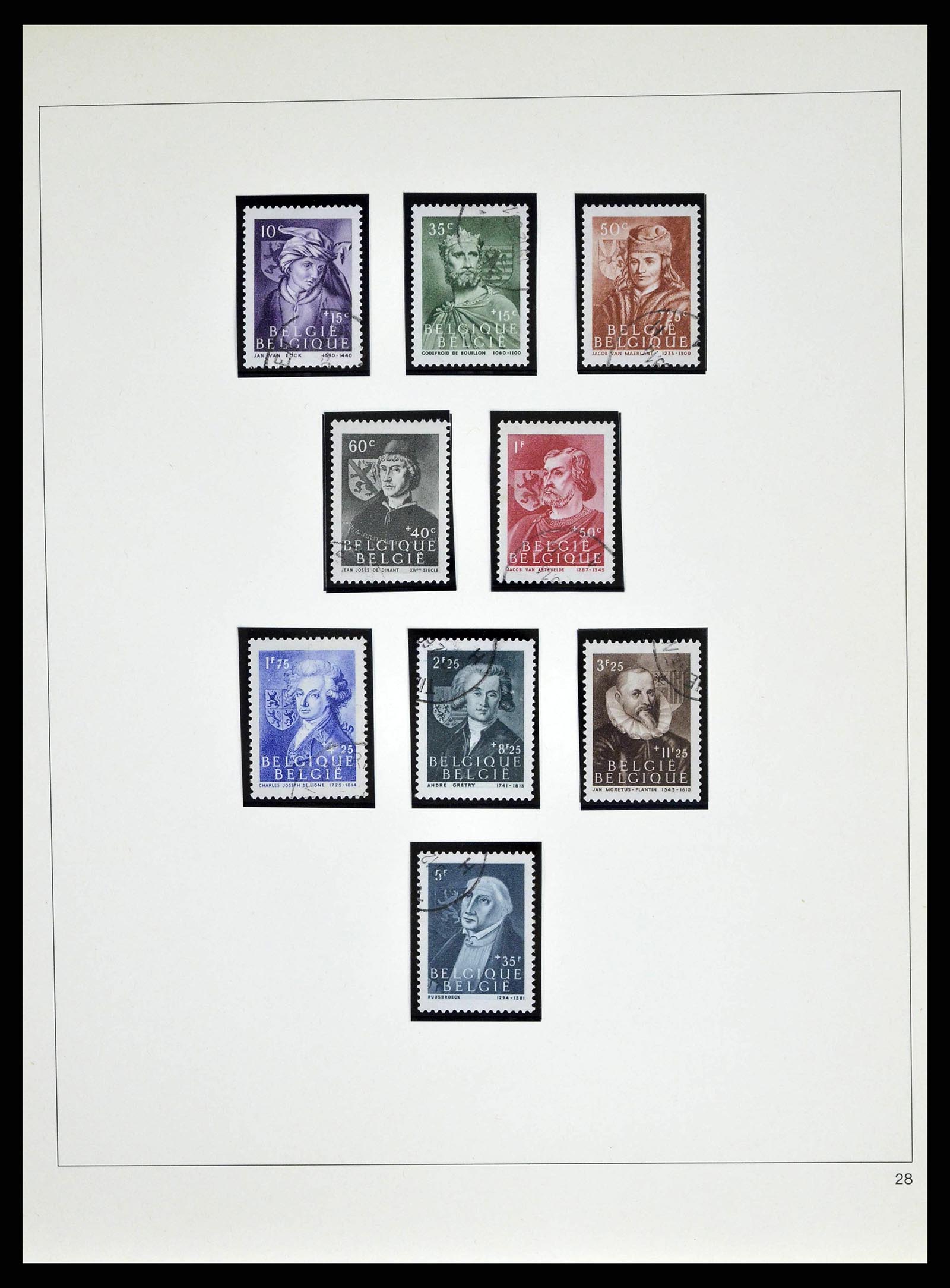 38882 0077 - Postzegelverzameling 38882 België 1940-1945.