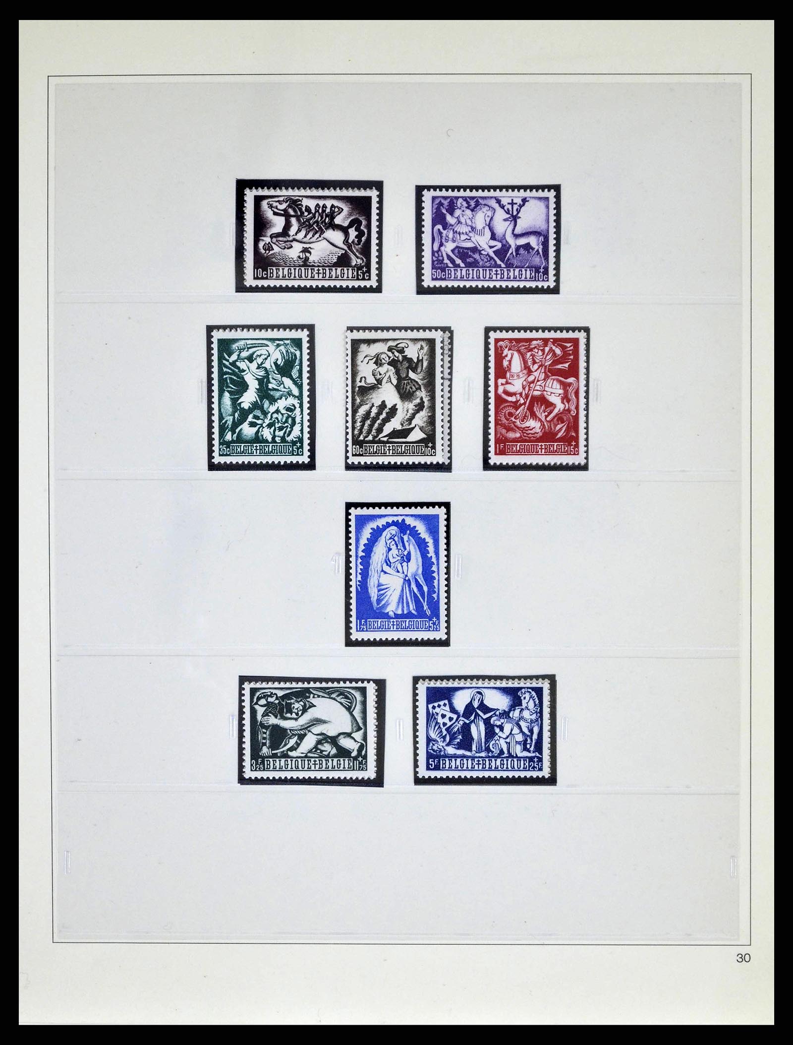 38882 0081 - Stamp collection 38882 Belgium 1940-1945.