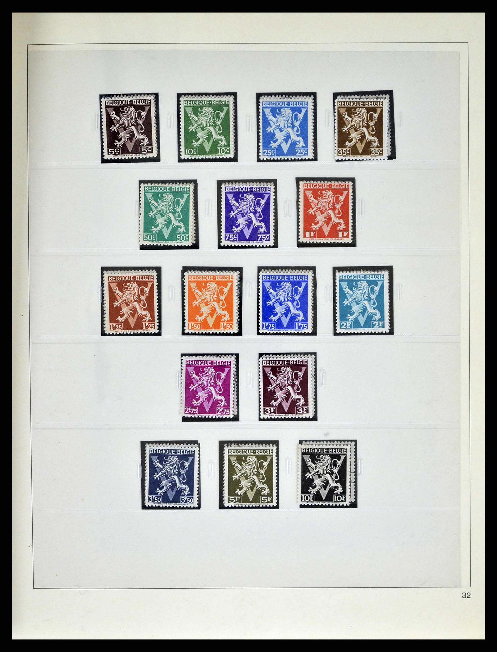 38882 0085 - Stamp collection 38882 Belgium 1940-1945.