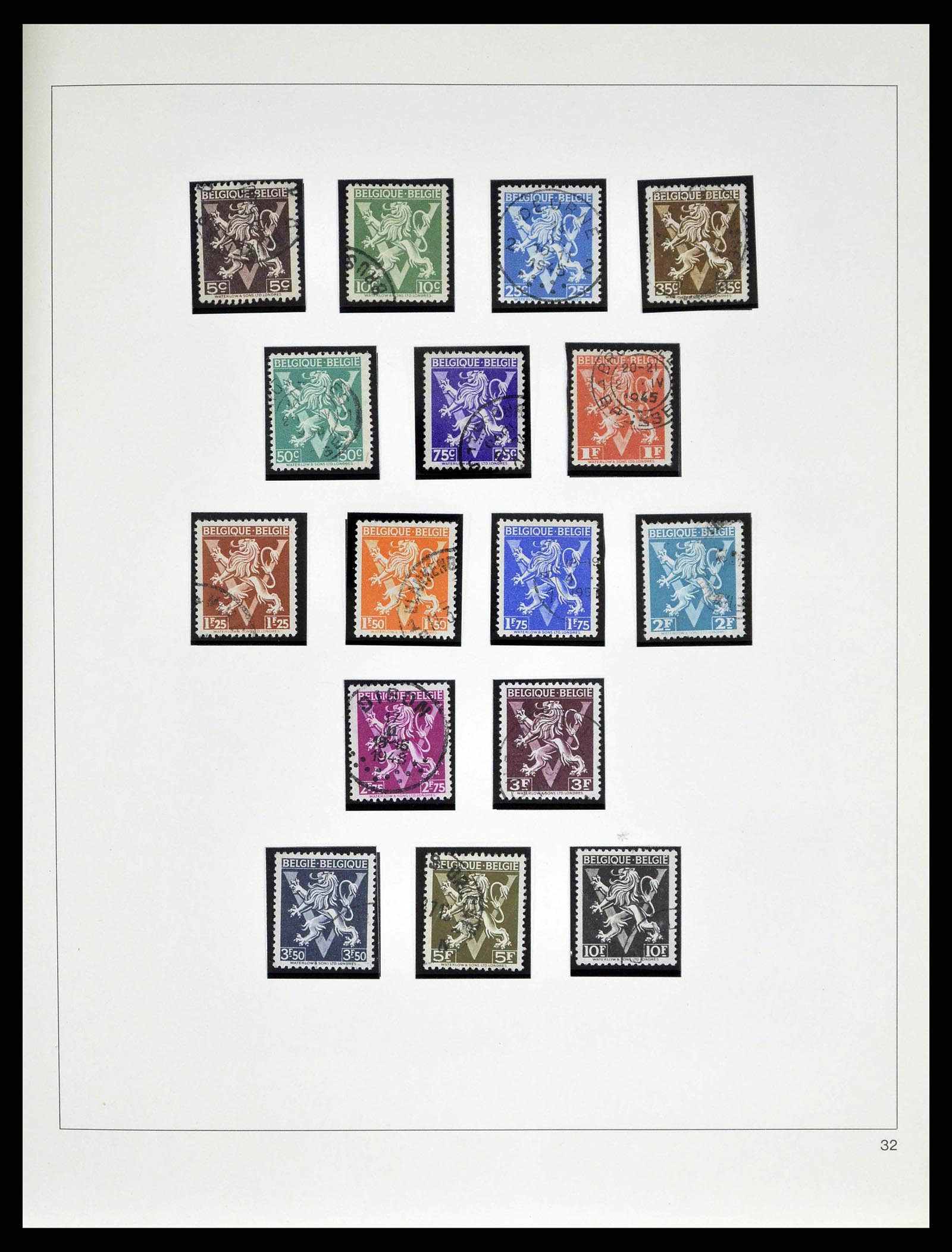 38882 0086 - Stamp collection 38882 Belgium 1940-1945.