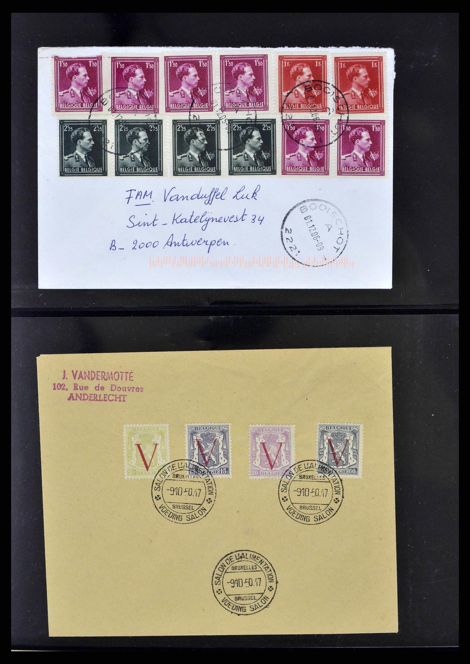 38882 0088 - Stamp collection 38882 Belgium 1940-1945.
