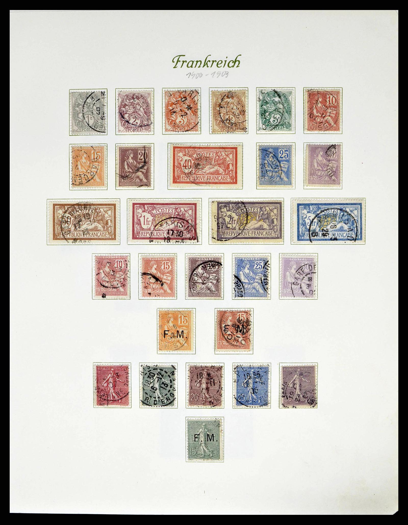 38886 0006 - Stamp collection 38886 France 1849-1971.