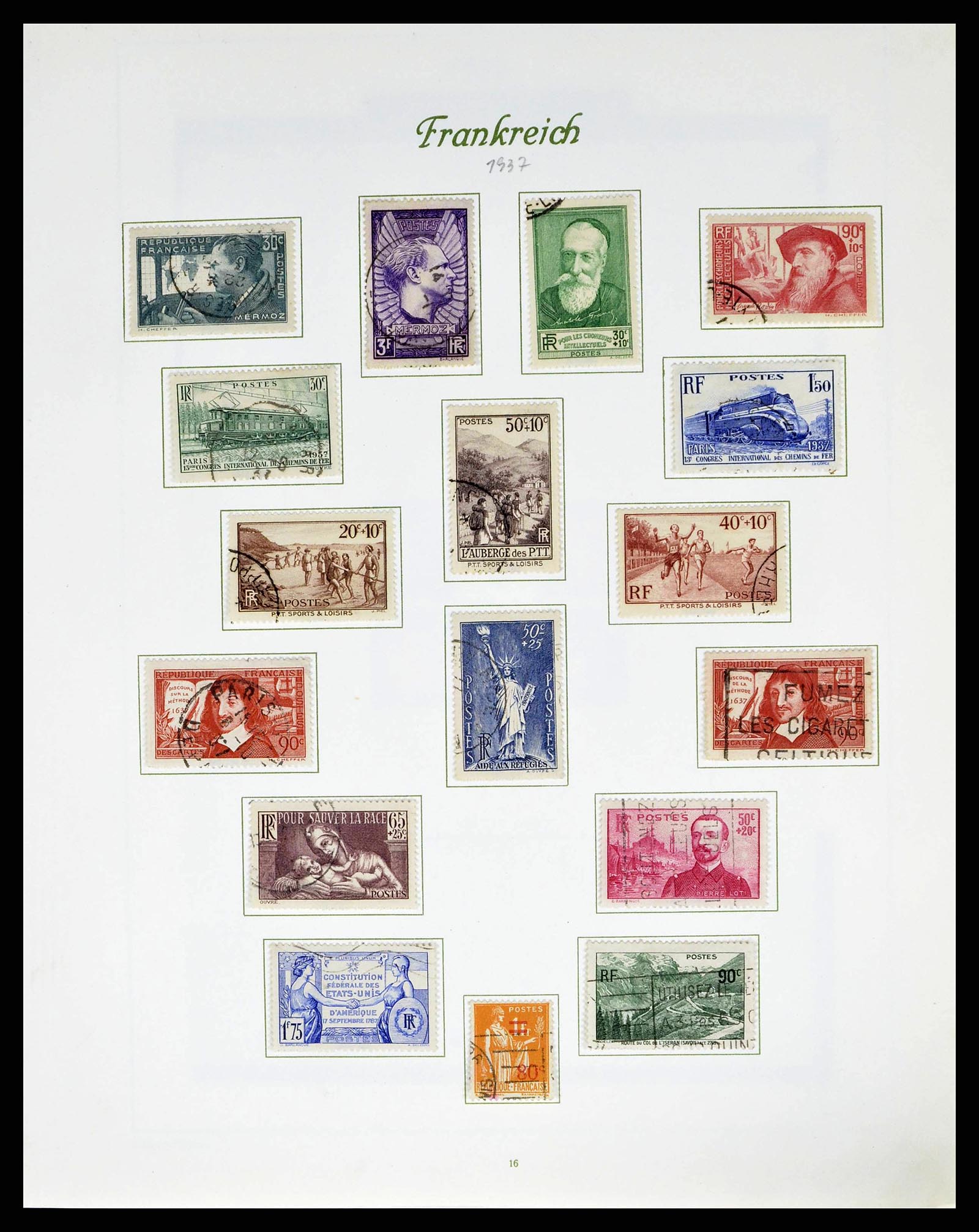 38886 0021 - Postzegelverzameling 38886 Frankrijk 1849-1971.
