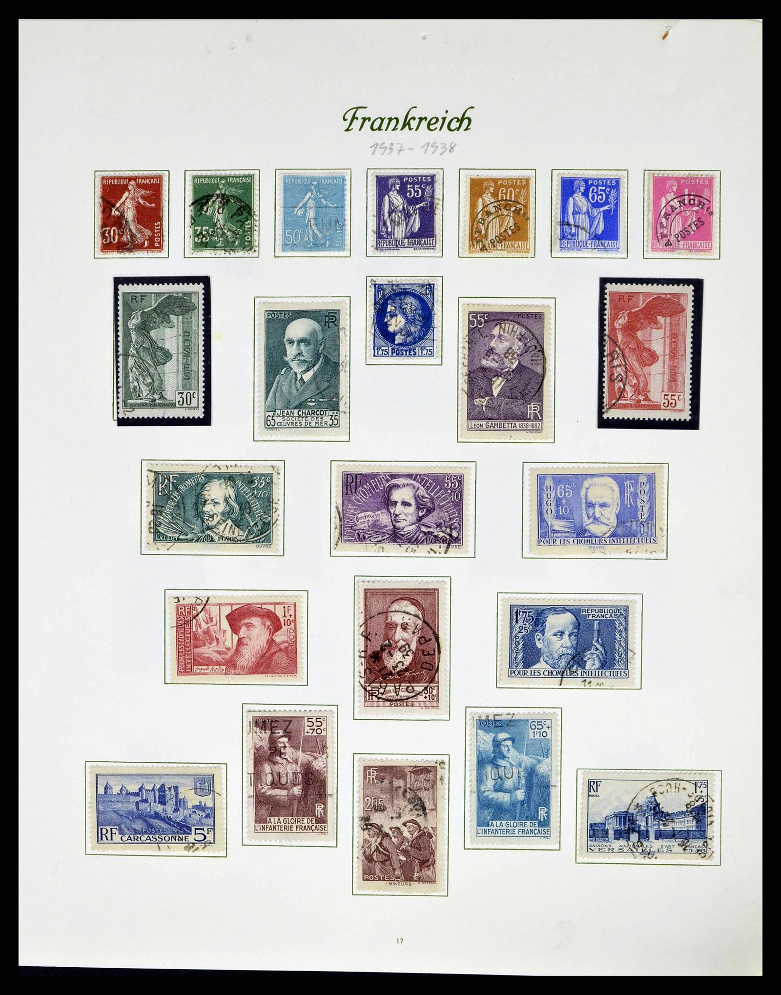 38886 0024 - Postzegelverzameling 38886 Frankrijk 1849-1971.
