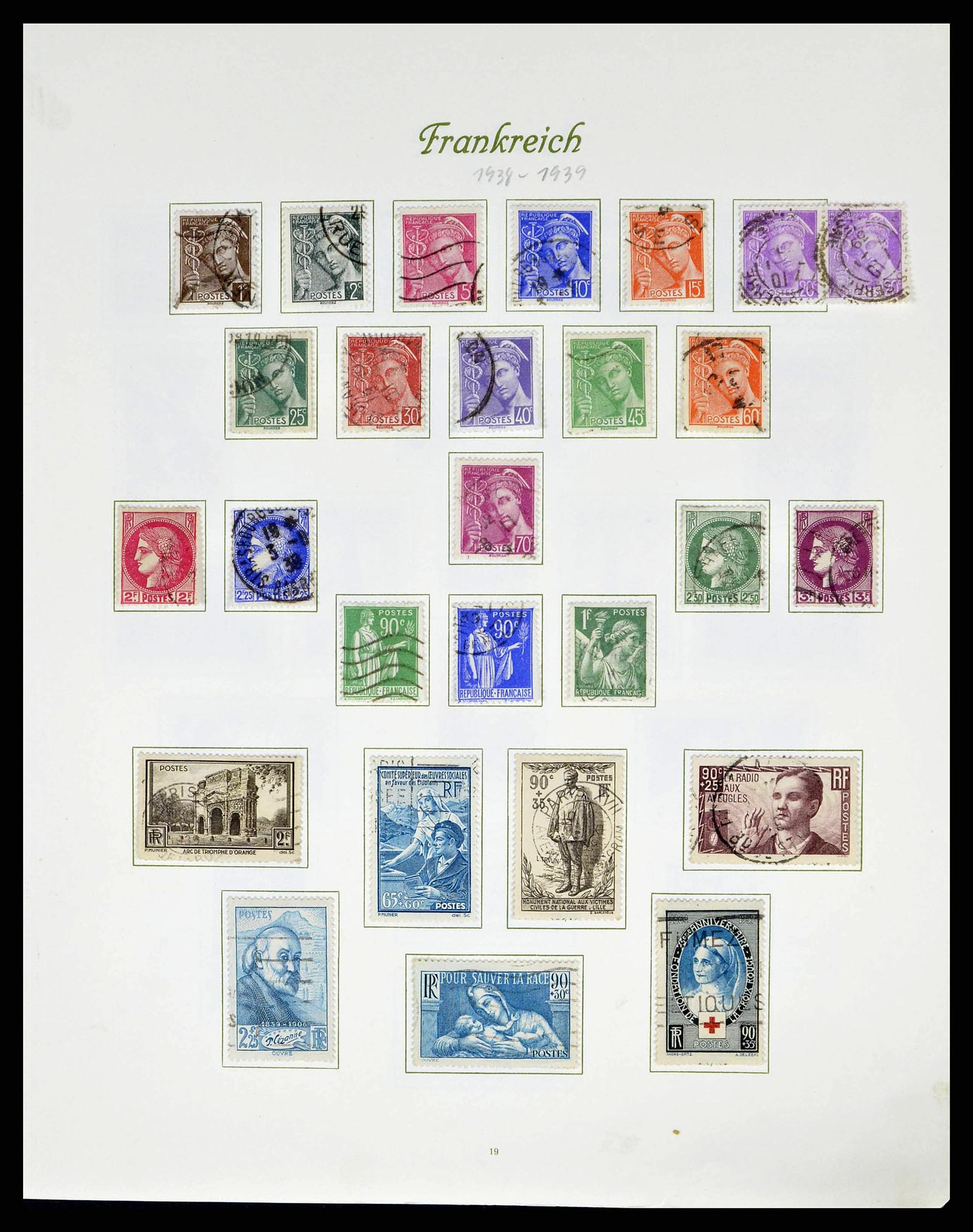 38886 0026 - Postzegelverzameling 38886 Frankrijk 1849-1971.