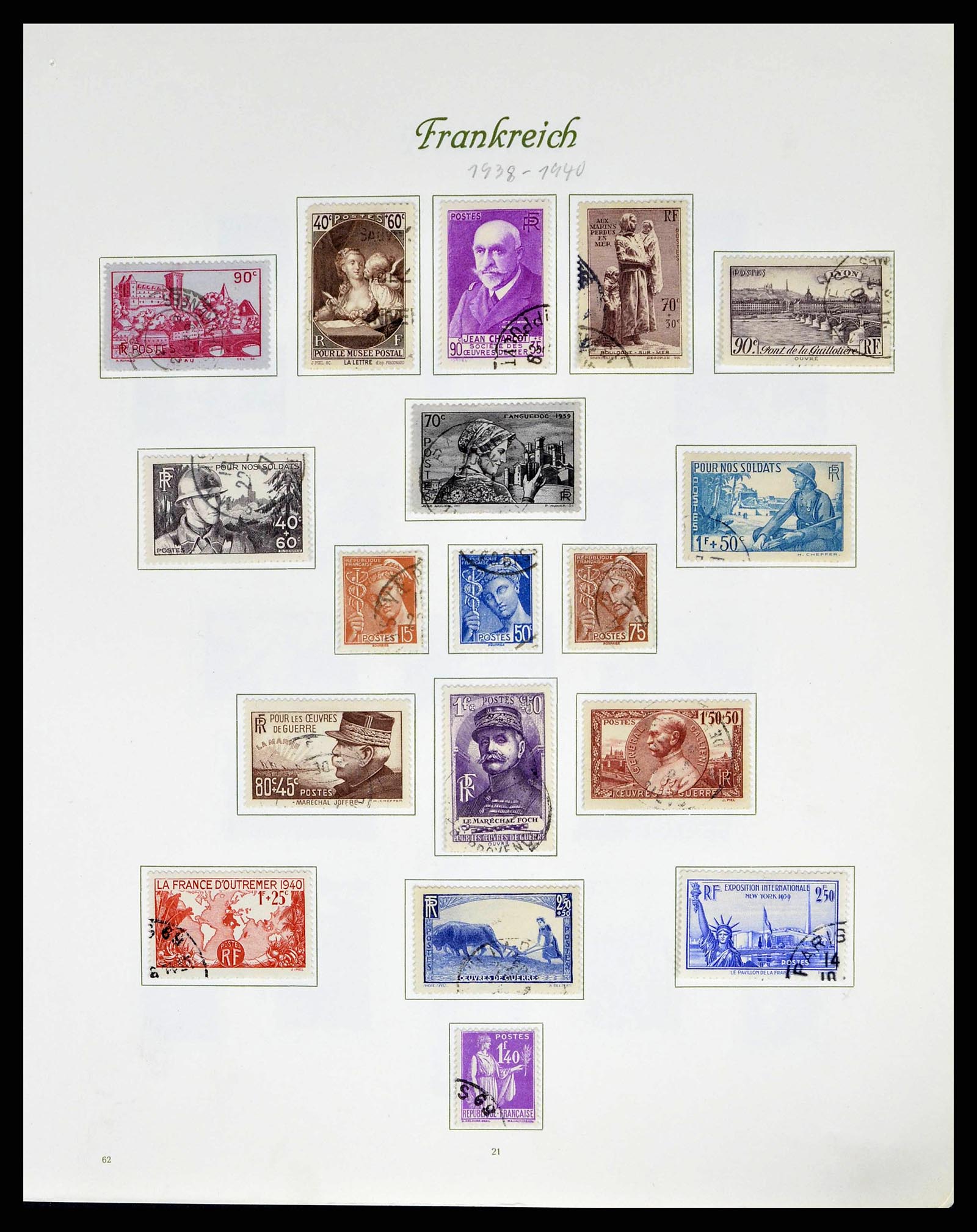 38886 0028 - Postzegelverzameling 38886 Frankrijk 1849-1971.