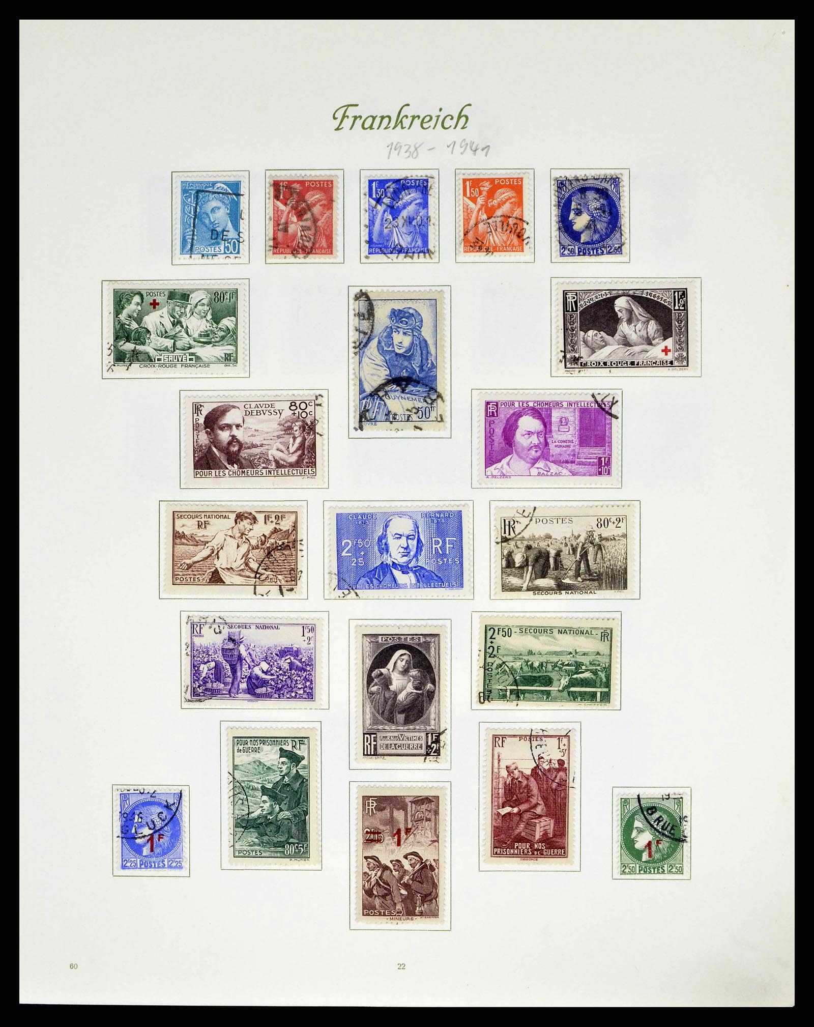 38886 0029 - Postzegelverzameling 38886 Frankrijk 1849-1971.