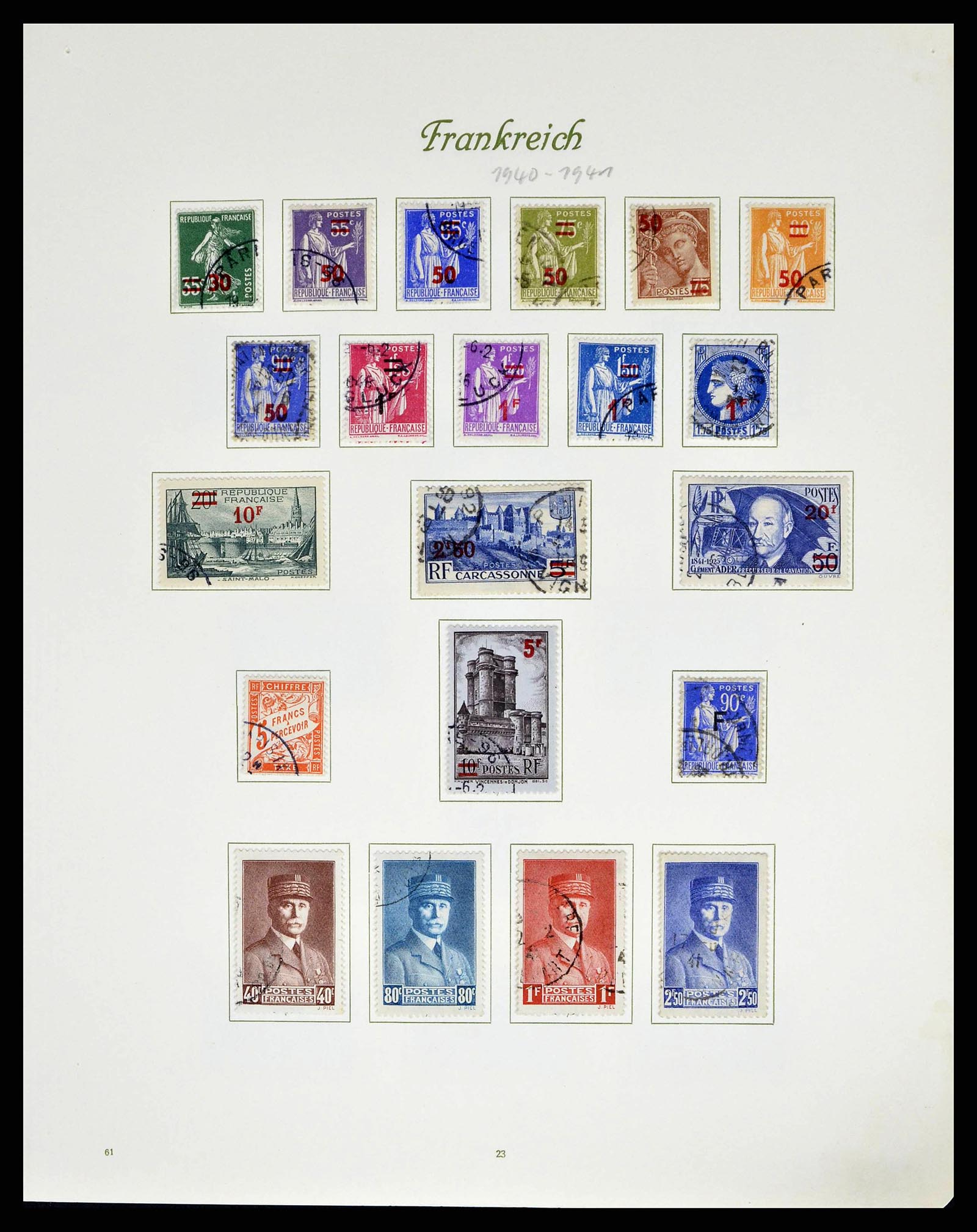 38886 0030 - Postzegelverzameling 38886 Frankrijk 1849-1971.