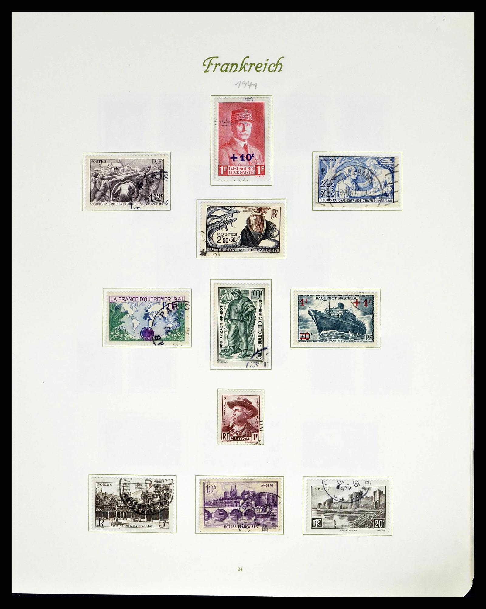 38886 0031 - Postzegelverzameling 38886 Frankrijk 1849-1971.