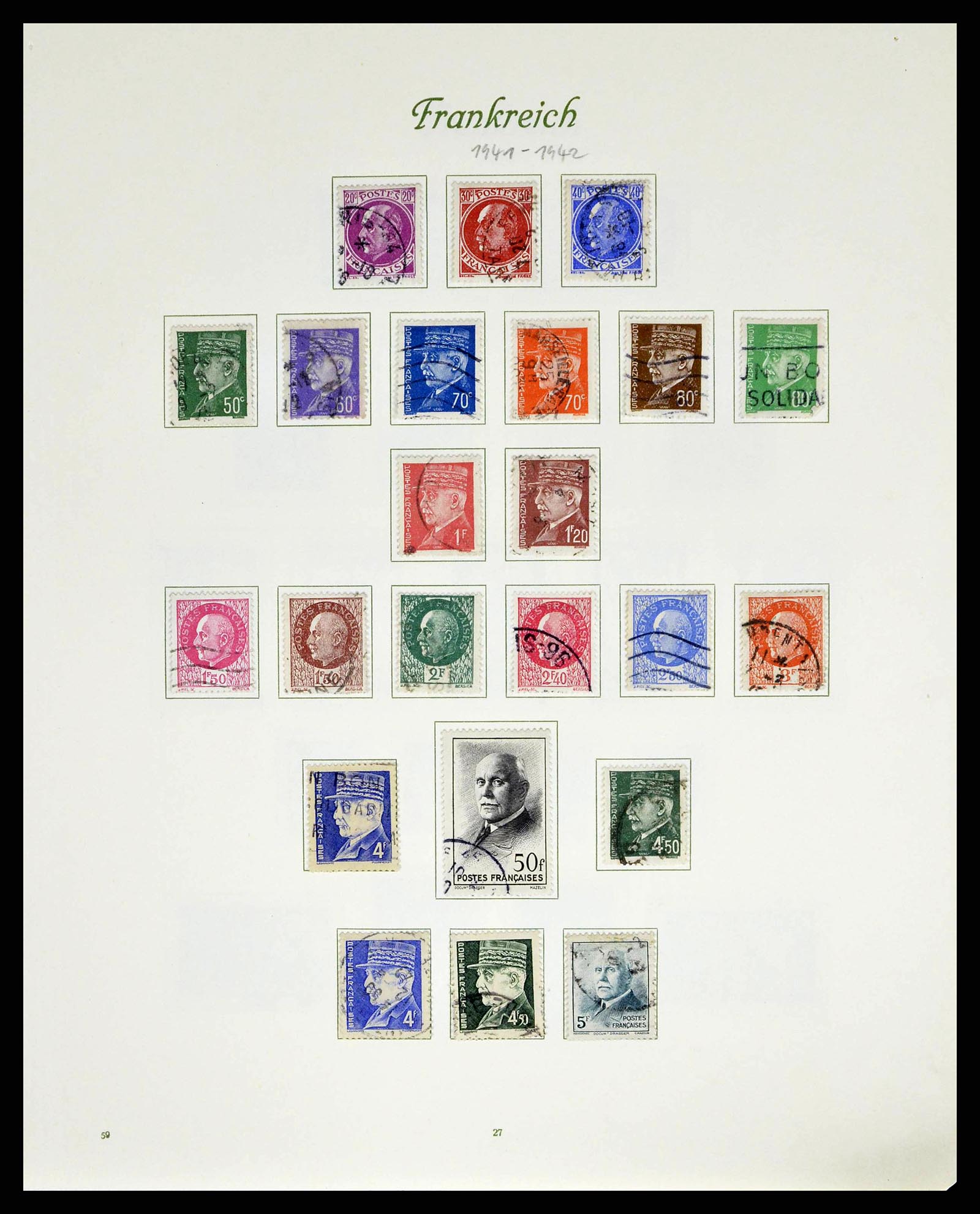 38886 0034 - Postzegelverzameling 38886 Frankrijk 1849-1971.