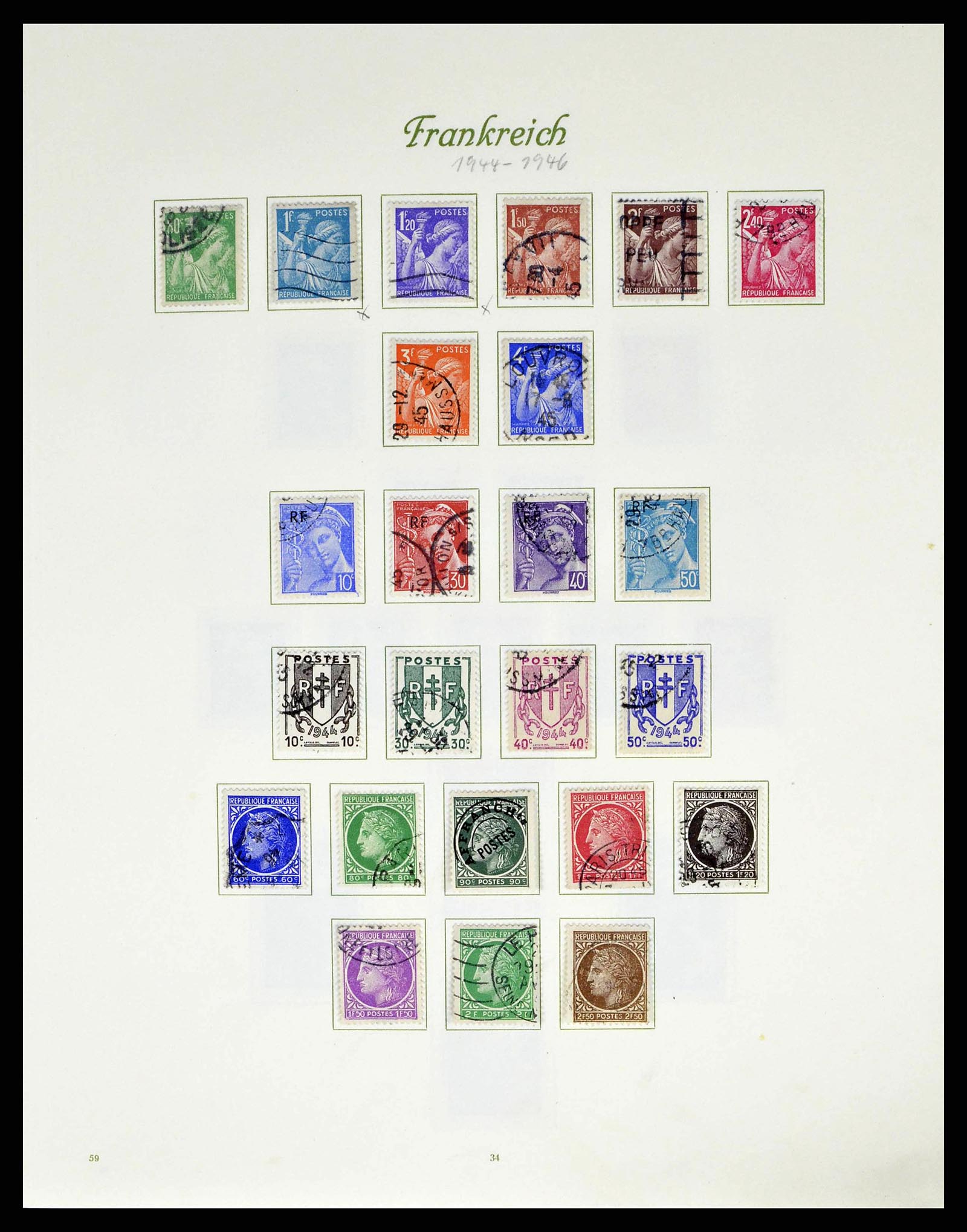 38886 0043 - Postzegelverzameling 38886 Frankrijk 1849-1971.